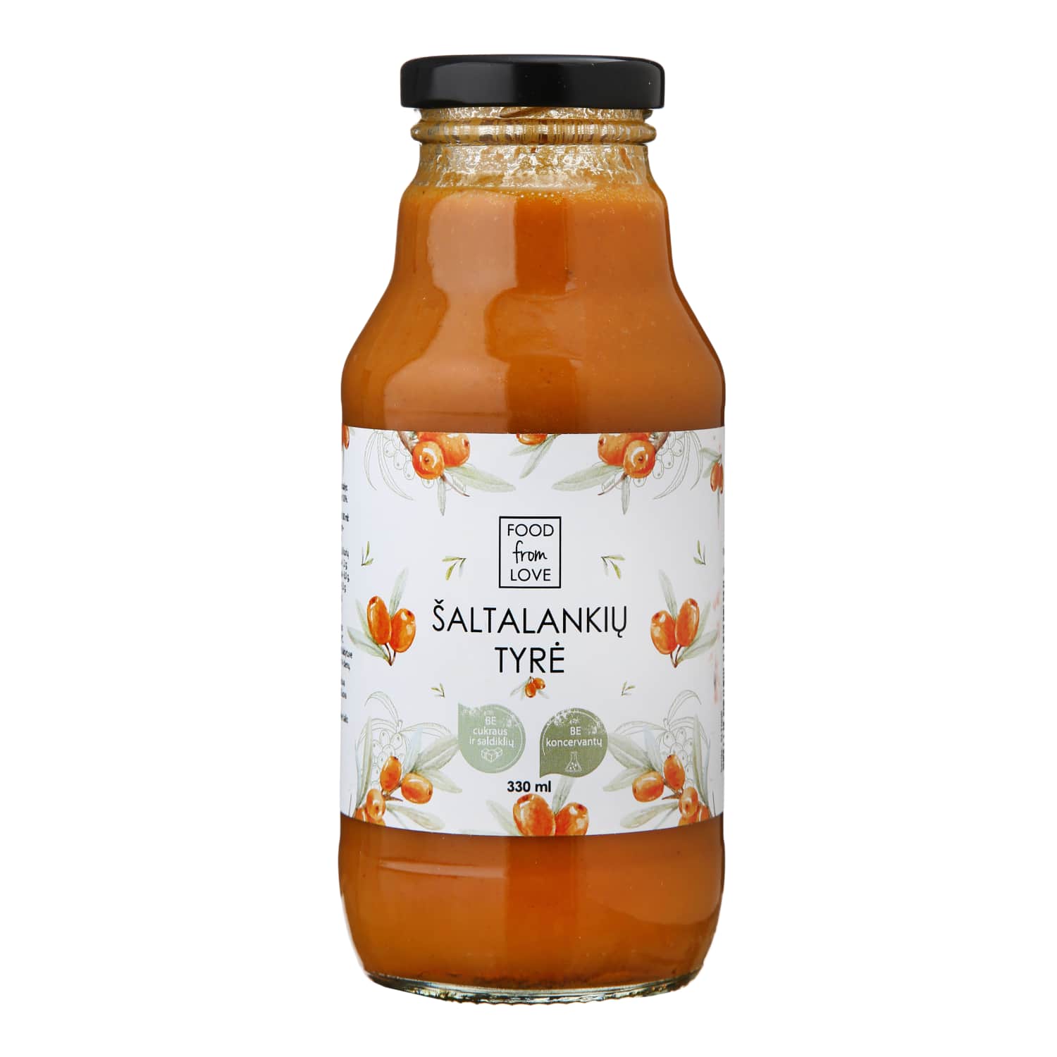 Šaltalankių tyrė FOOD FROM LOVE, 330 ml