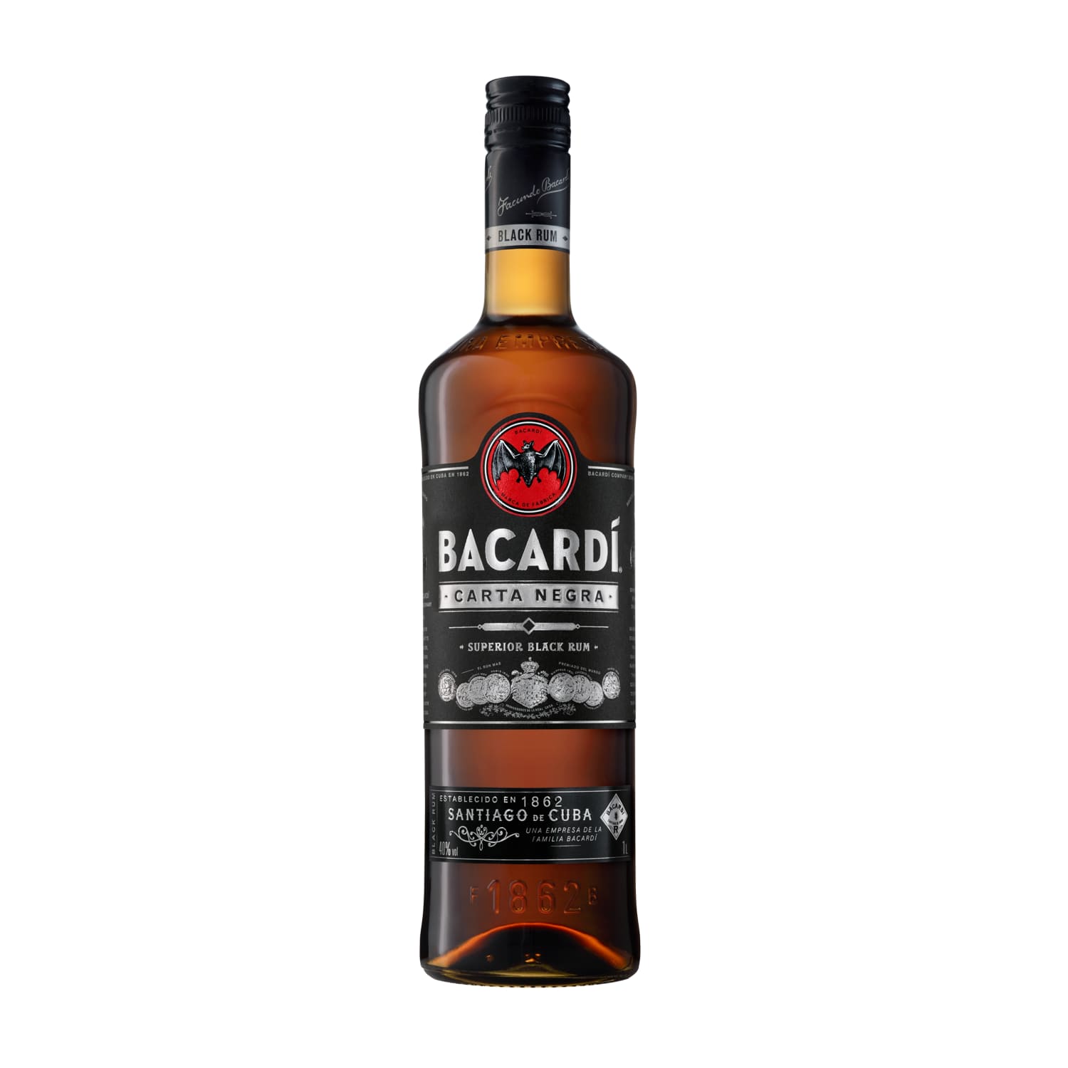 Rumm Bacardi Carta Negra 37,5%vol 1l