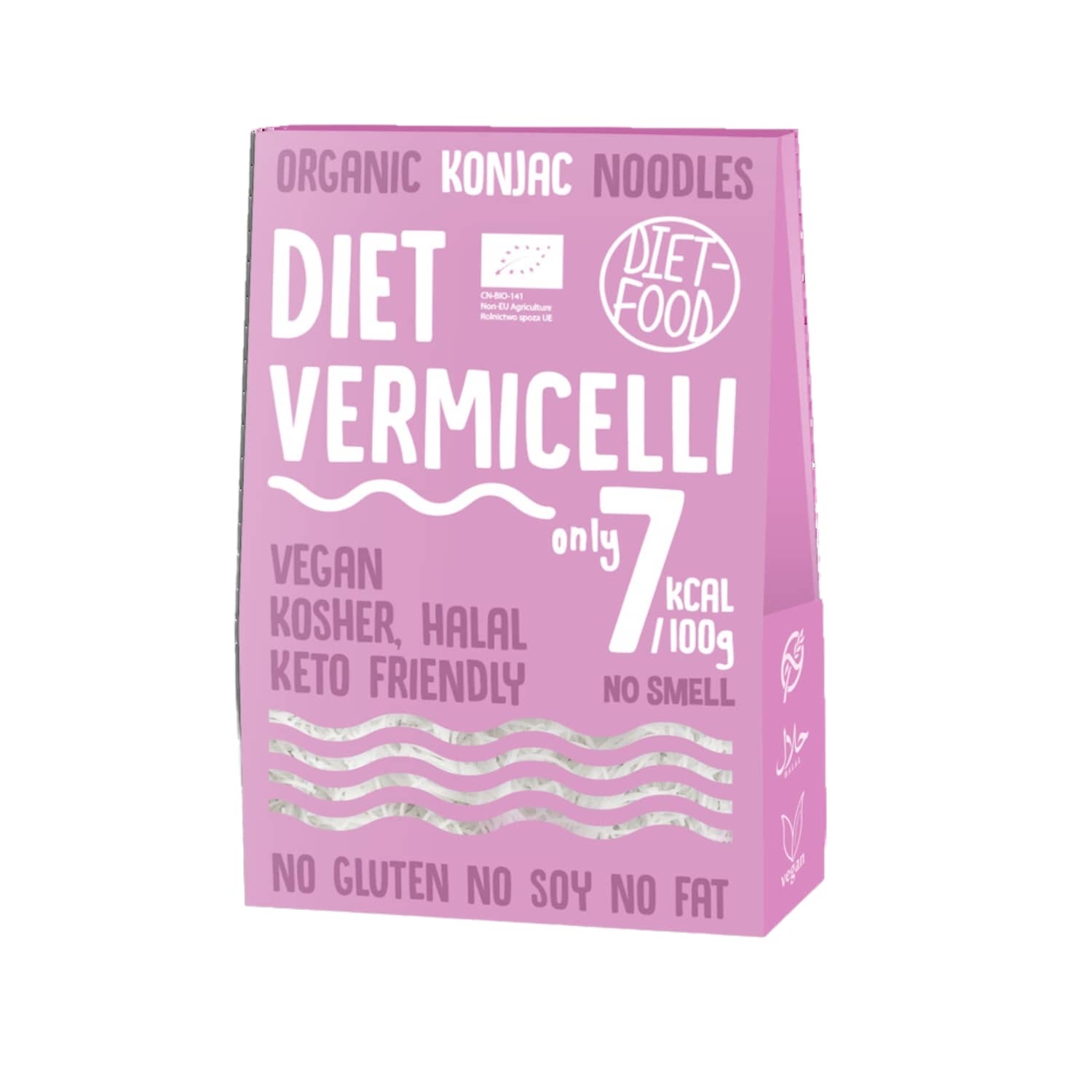 Ekol. makaronai DIET-FOOD VERMICELLI, 385 g