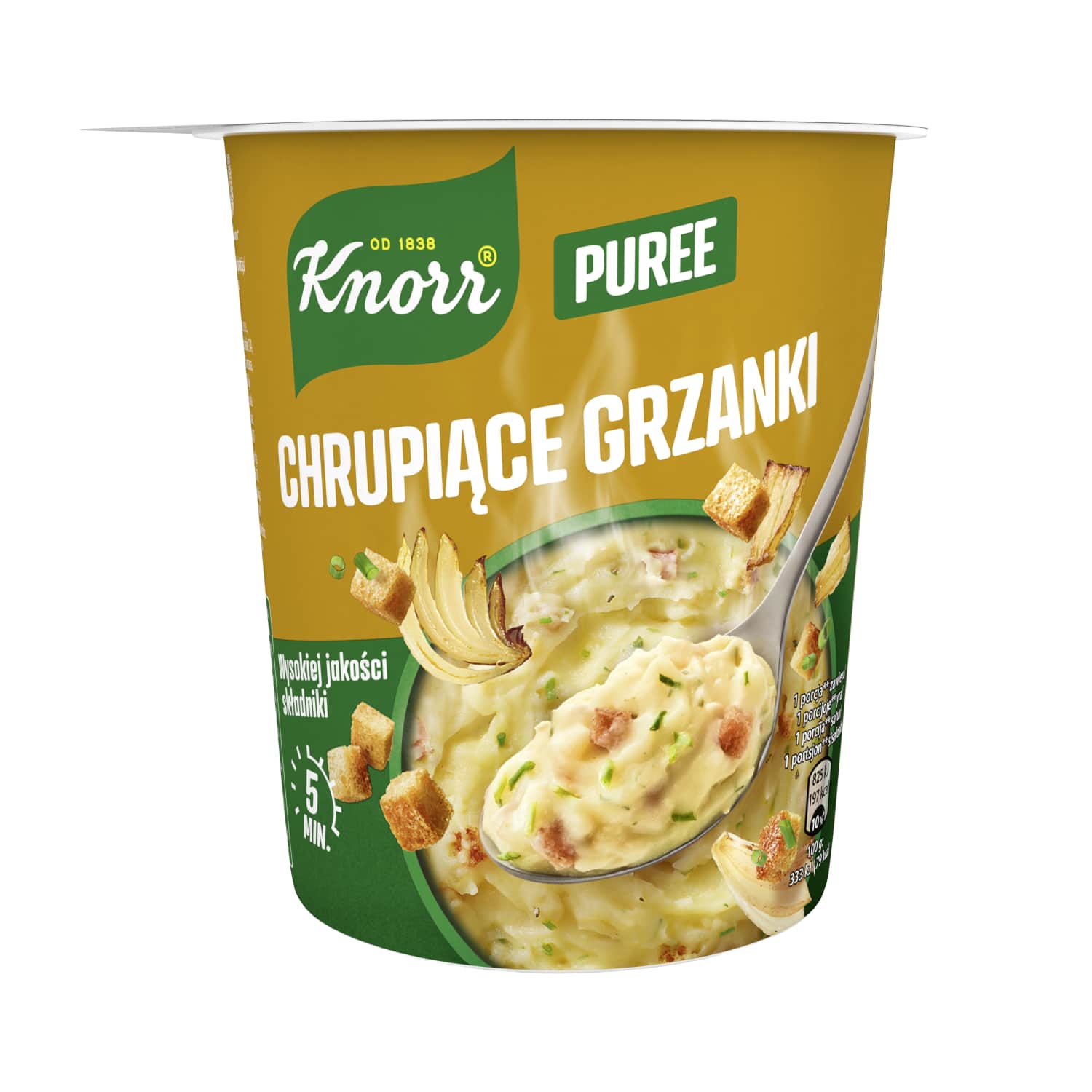 Bulvių tyrė su svog. ir skrebuč. KNORR, 48 g