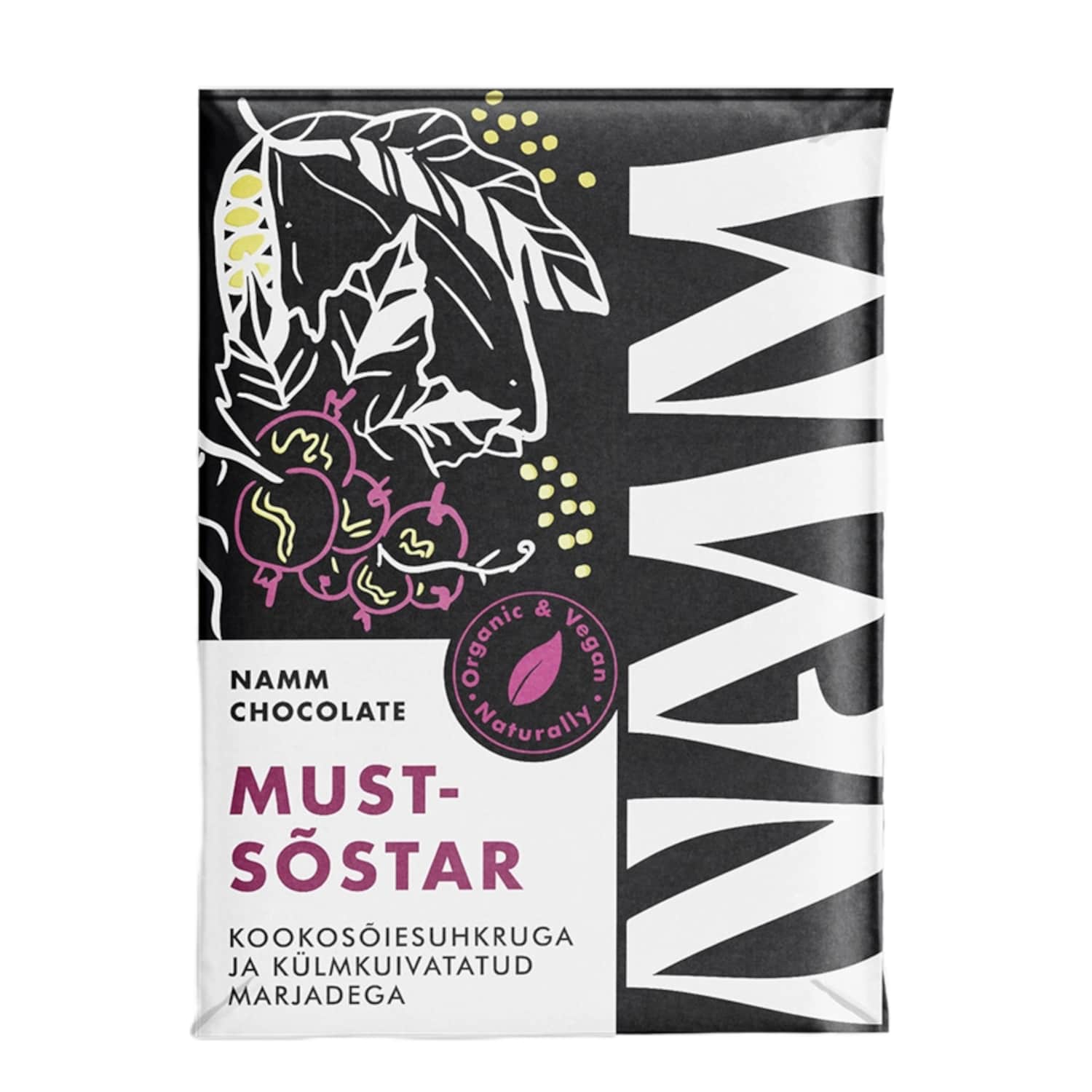 Mahe mustsõstrašokolaad Namm 37g