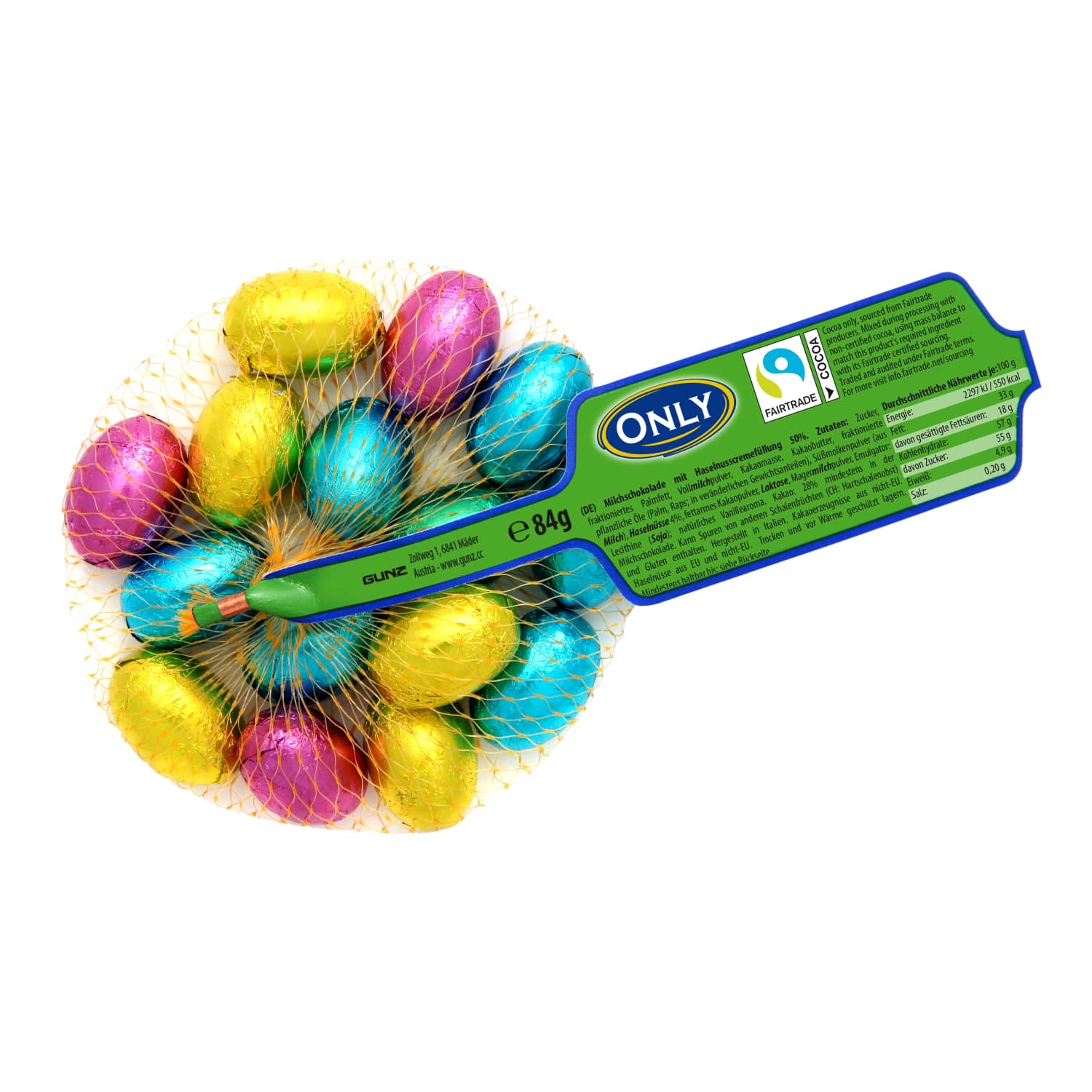 Lieldienu šokolādes olas Only mazas 84g