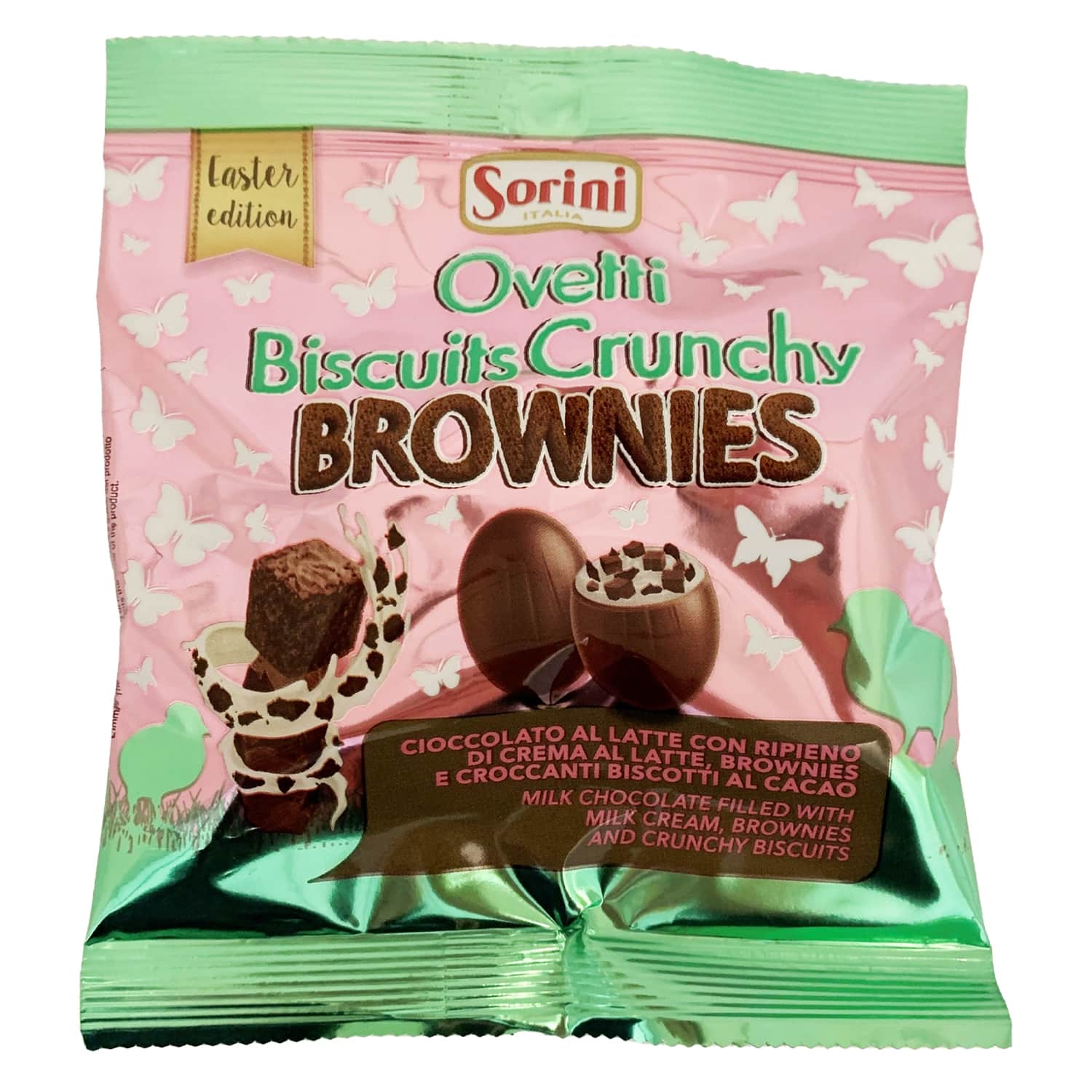 Šok.munad krõpsuva küpsise-brownie Sorini 80g