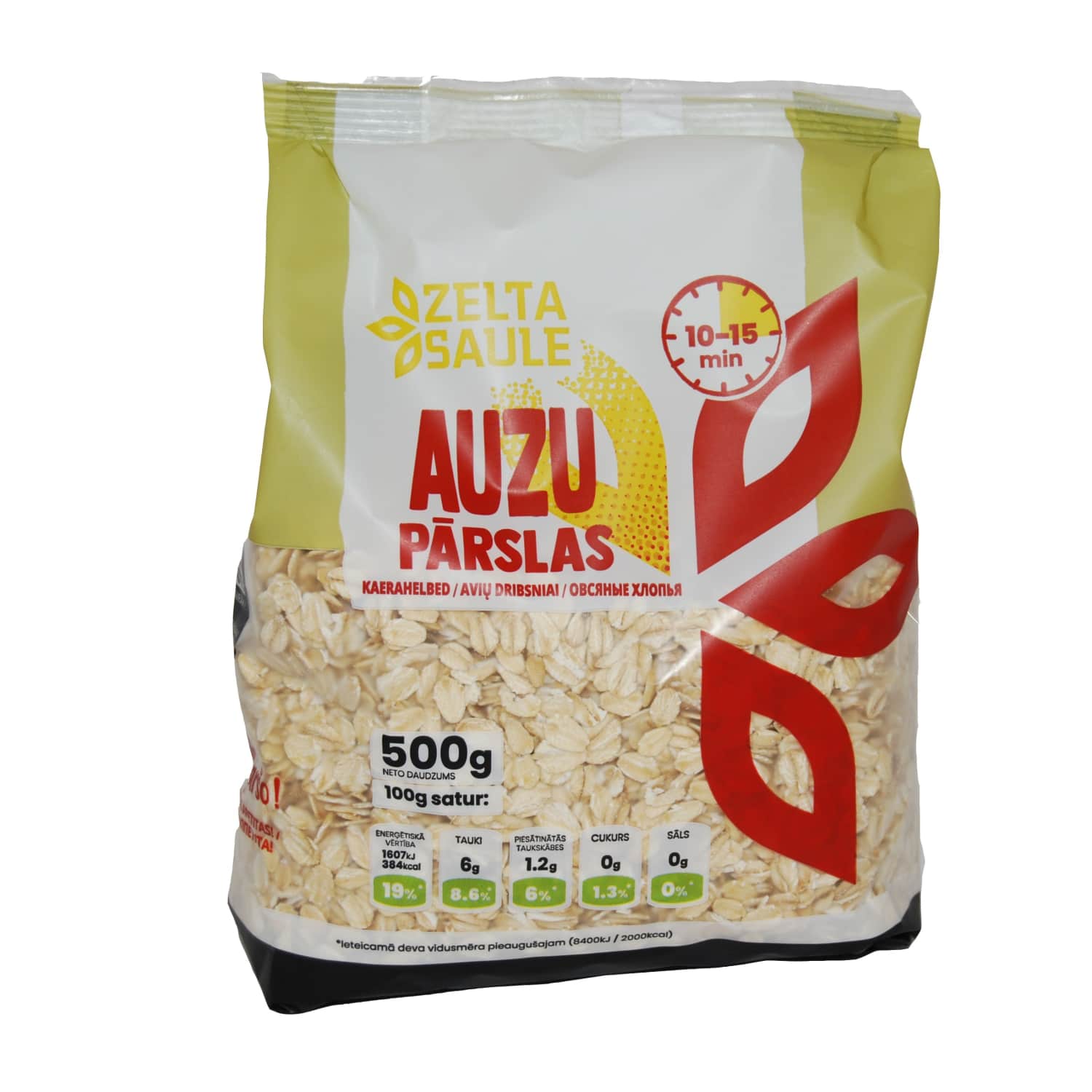 Auzu pārslas Zelta Saule 500g