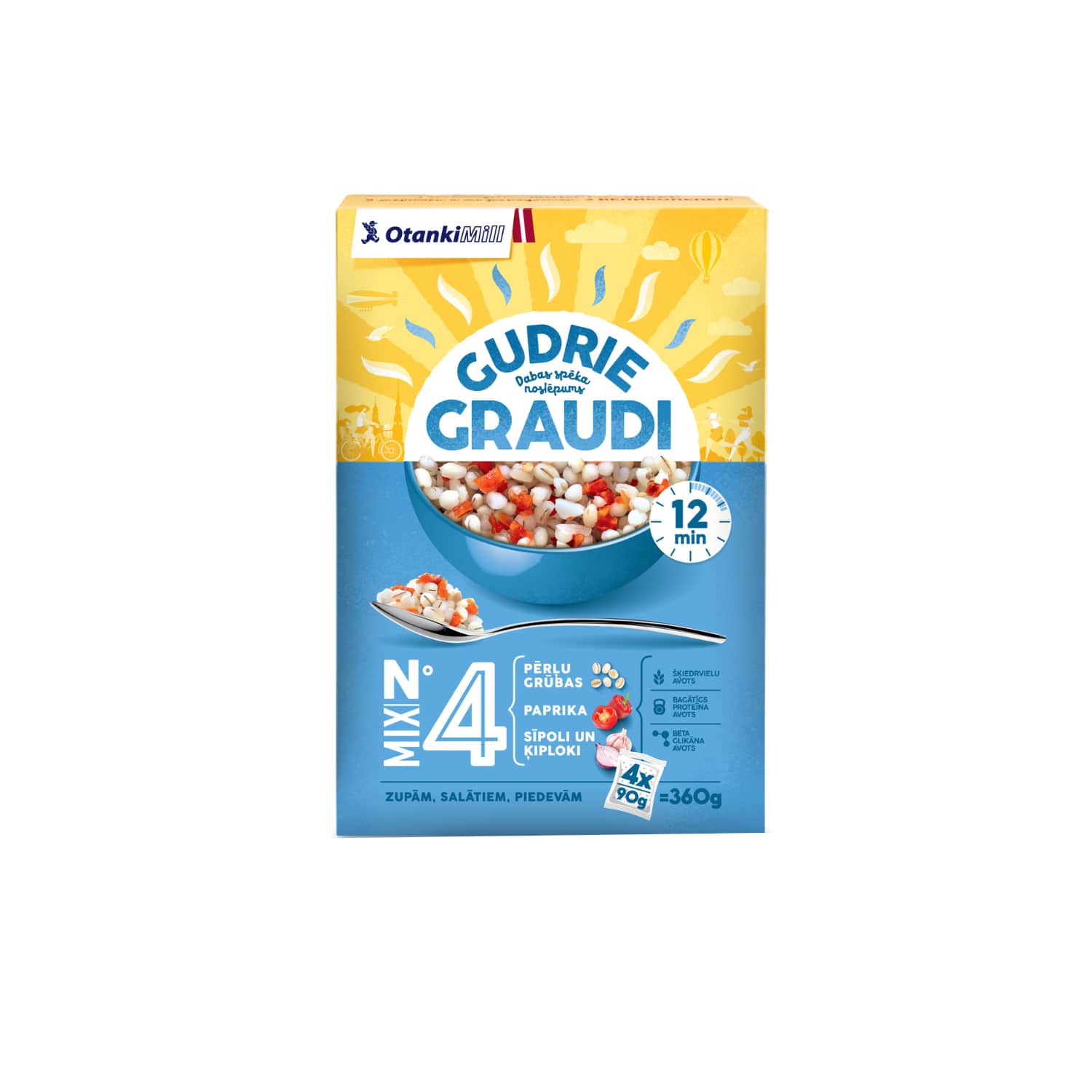 Pērļu grūbas Gudrie Graudi ar dārz. 4x90g