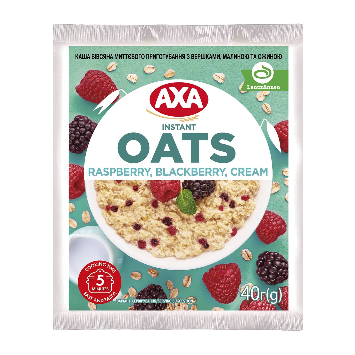 Auzu pārslu putra Axa ar avenēm, kazenēm 40g