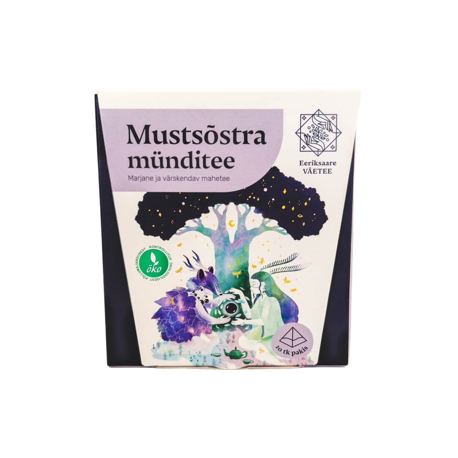 Musts.-pipar.tee Eeriks Island 10x2,5g