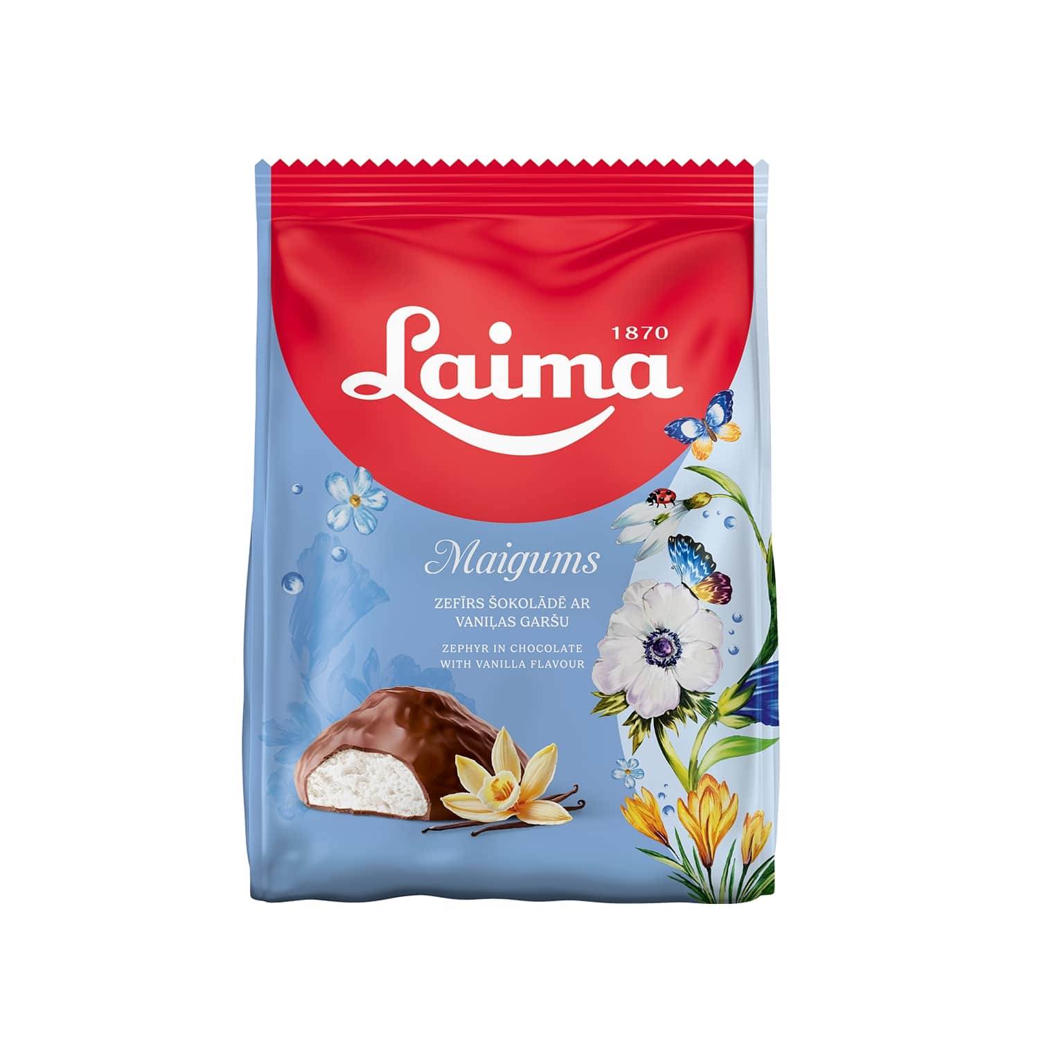 Zefyrai LAIMA MAIGUMS, glaistyti šok., 175 g