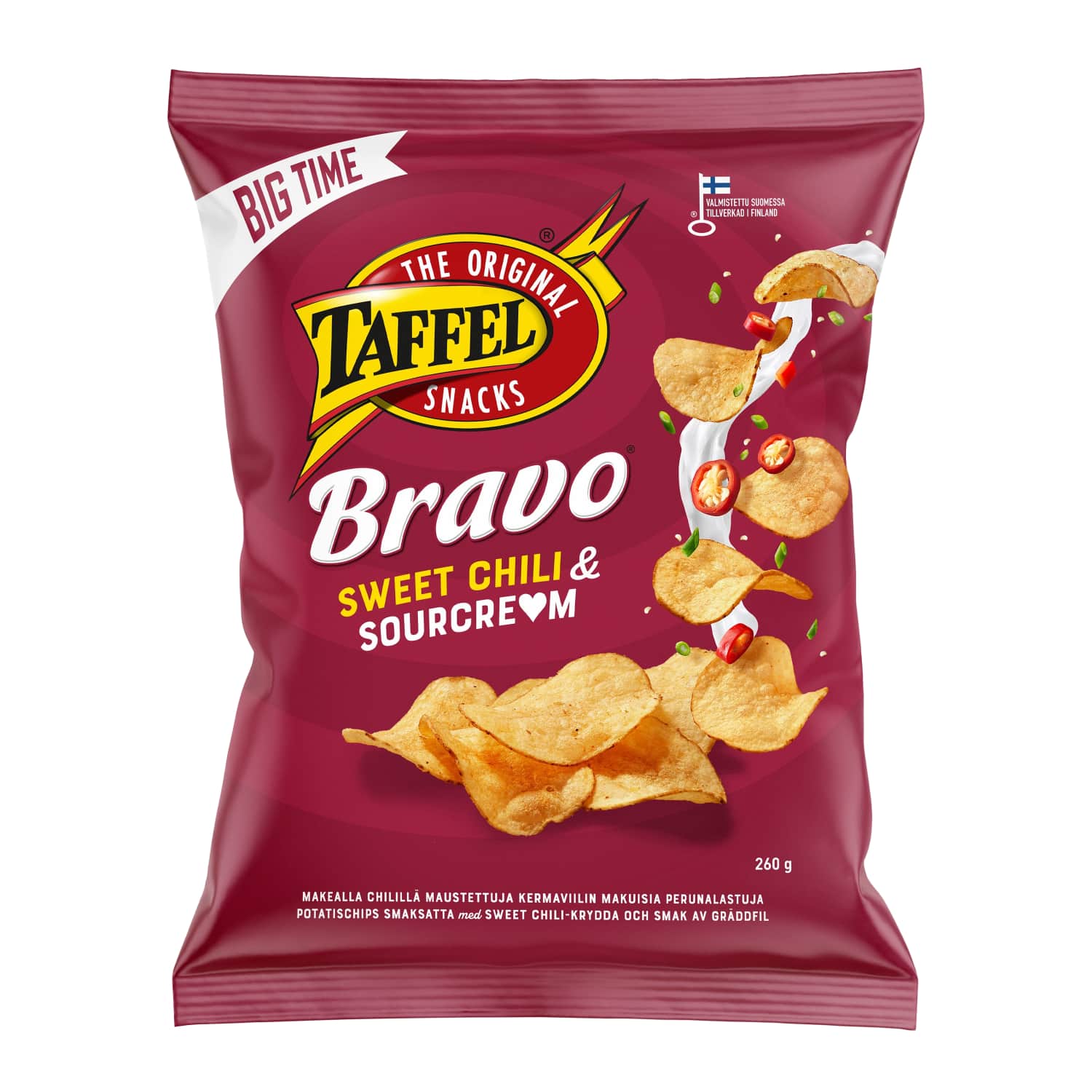 Kartulikrõpsud h. & t. Taffel Bravo 260g