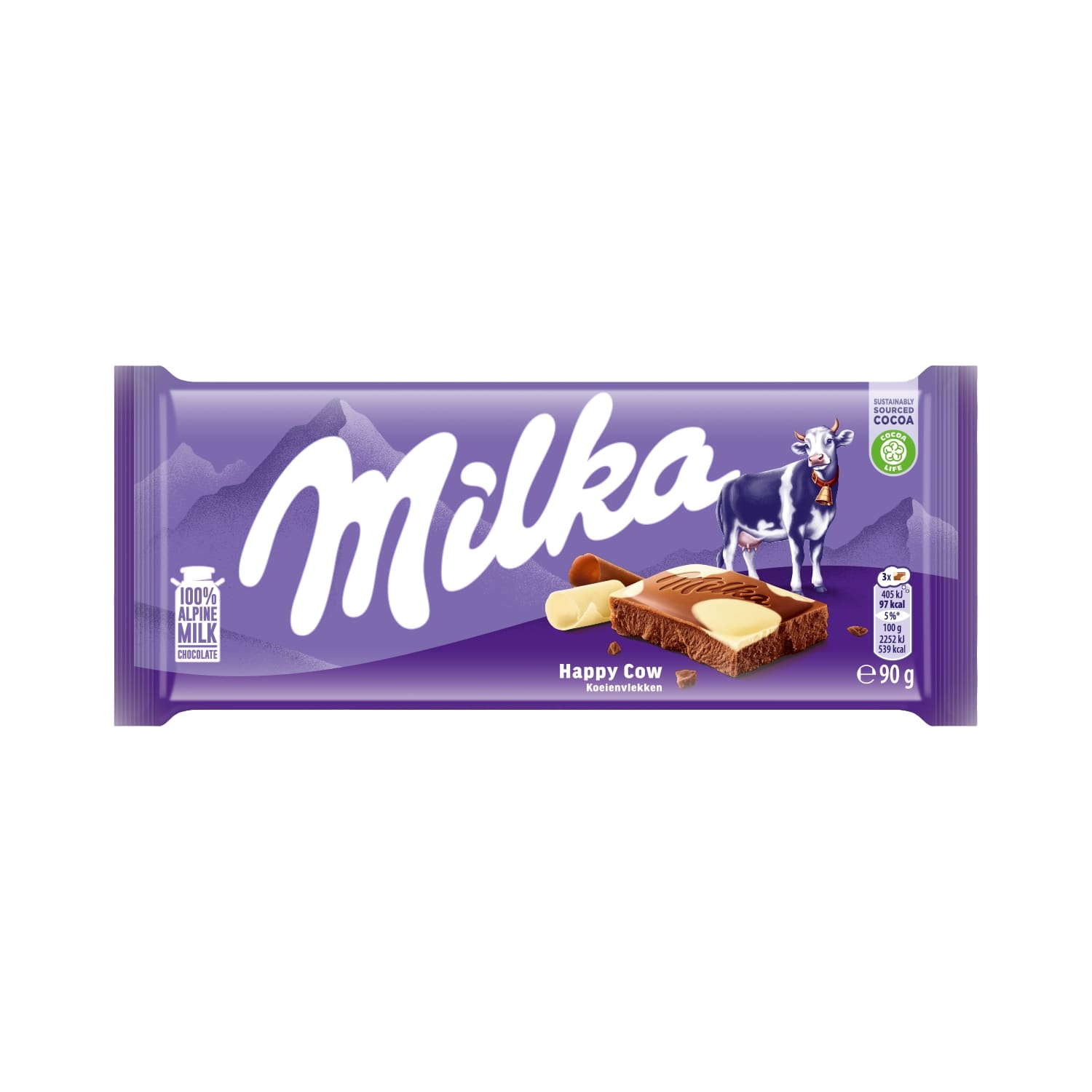 Šokoladas MILKA HAPPY COWS, 90 g