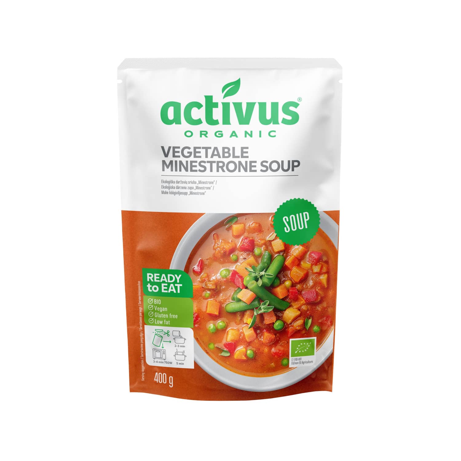 Köögiviljasupp Minestrone Activus öko 400g