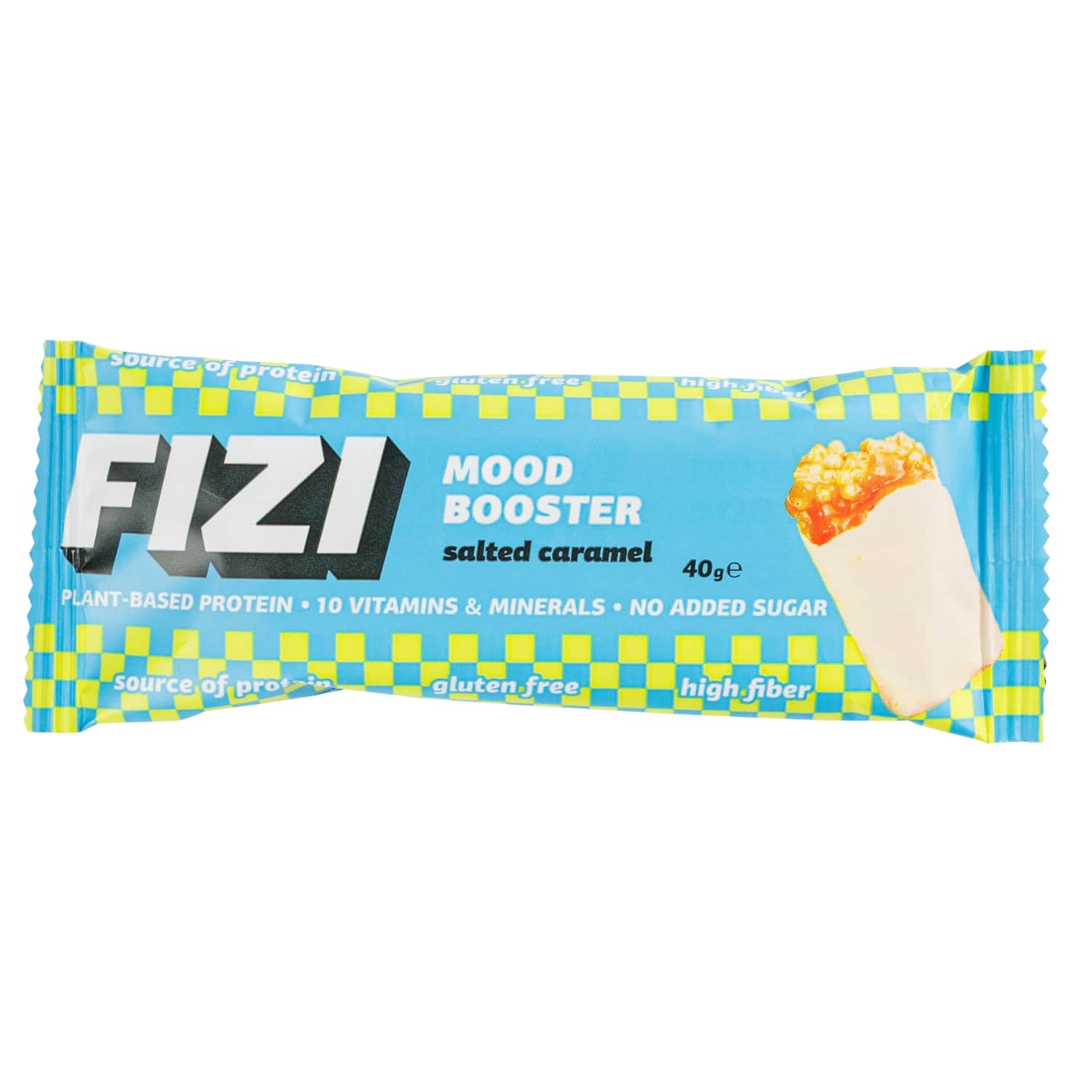Batonėlis SALTED CARAMEL FIZI su sald., 40 g