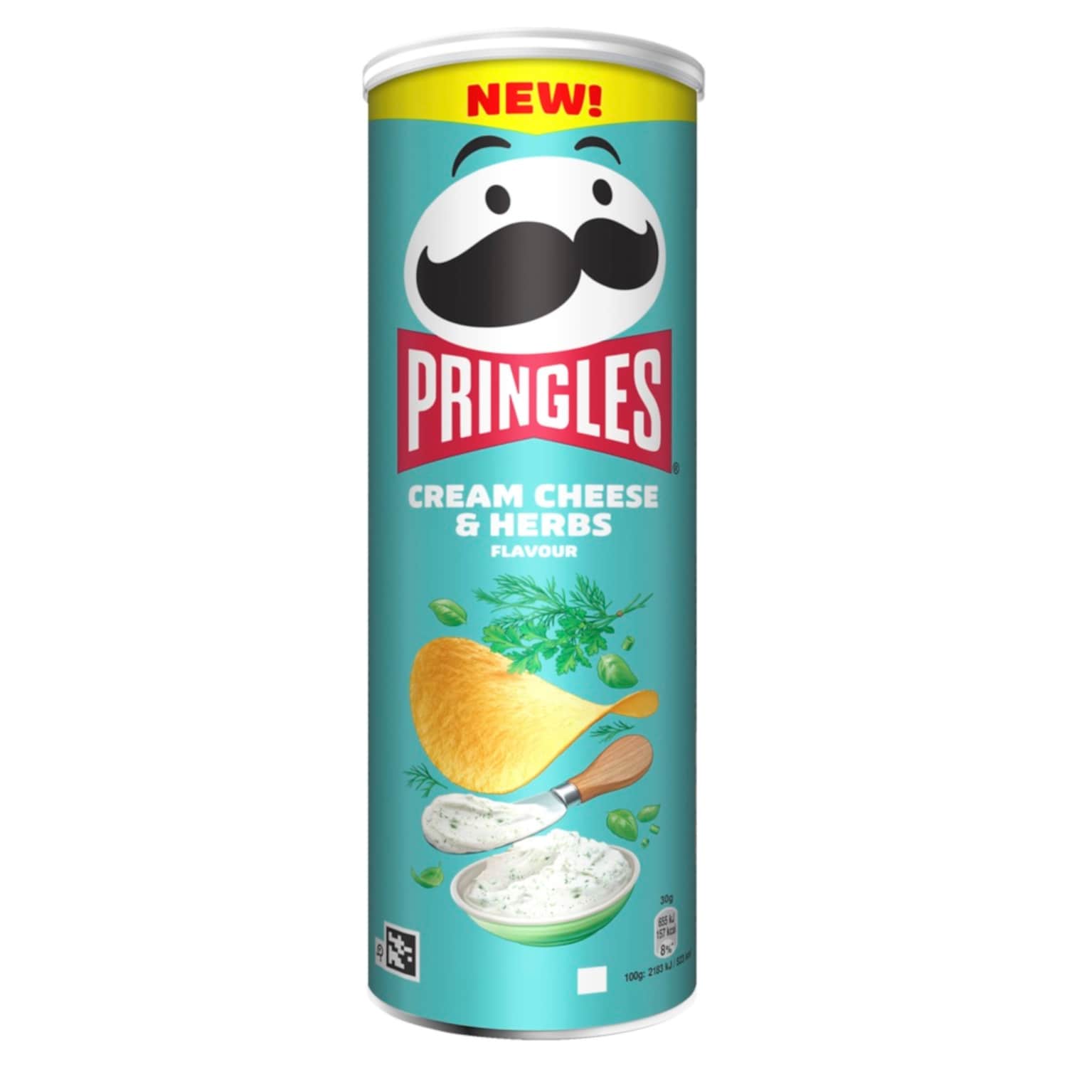 Trašk. PRINGLES CREAM CHEESE & HERBS, 165 g