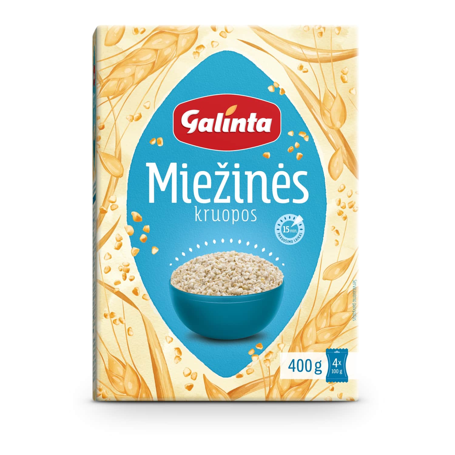 Miežinės kruopos GALINTA, 4 x 100 g