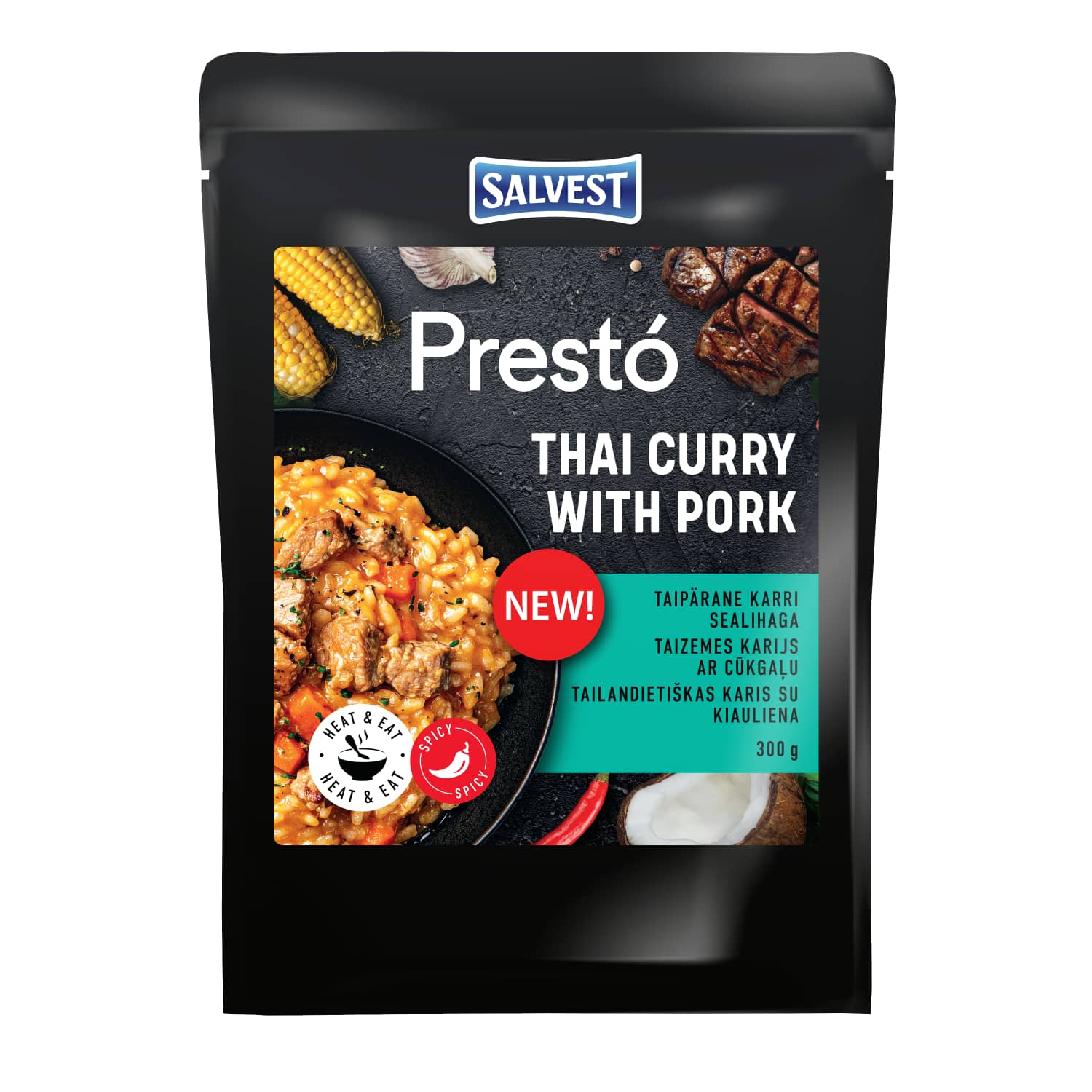 Tailandietiškas karis su kiaul. PRESTO, 300 g