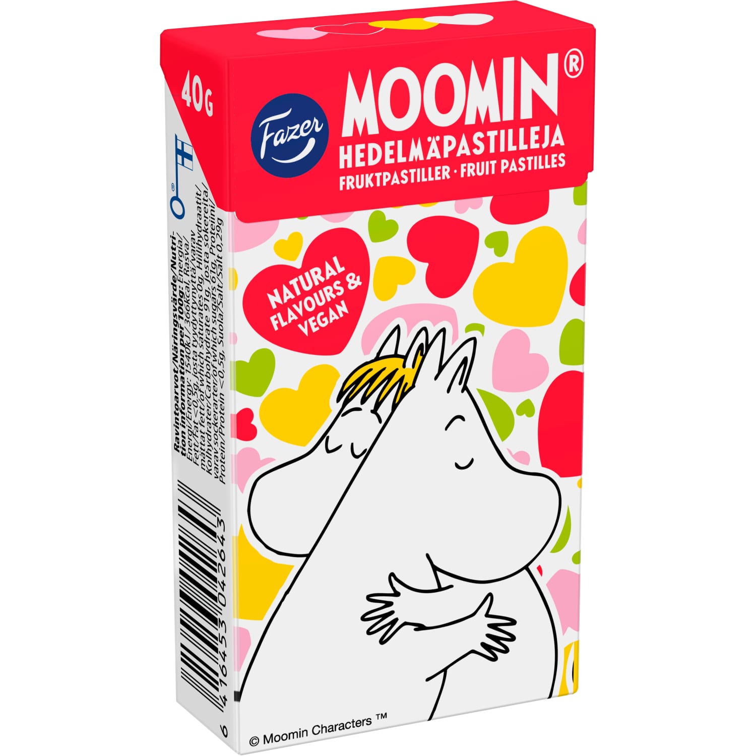 Košļājamās konfektes Fazer Moomin augļu 40g