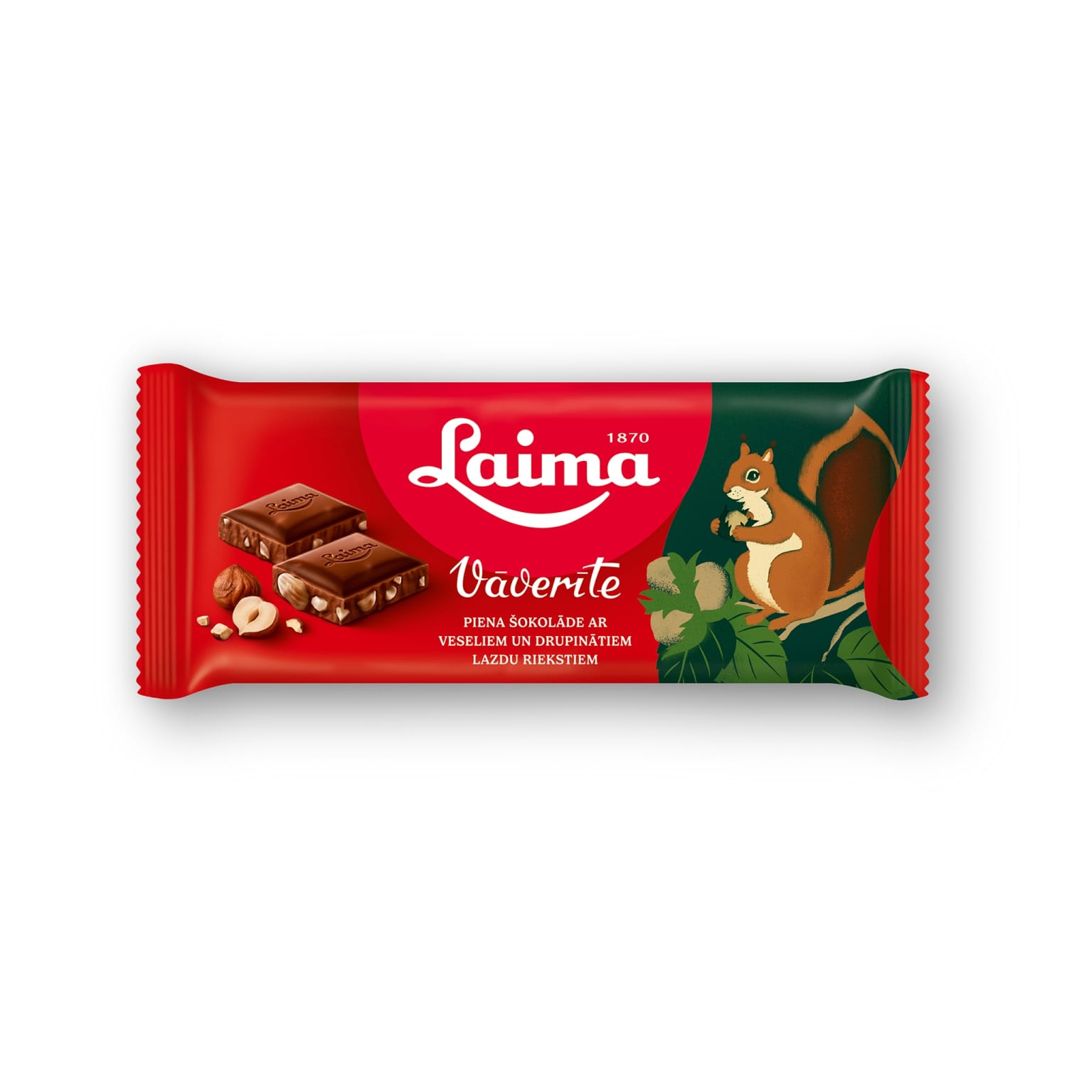 Piena šokolāde Laima Vāverīte 90g