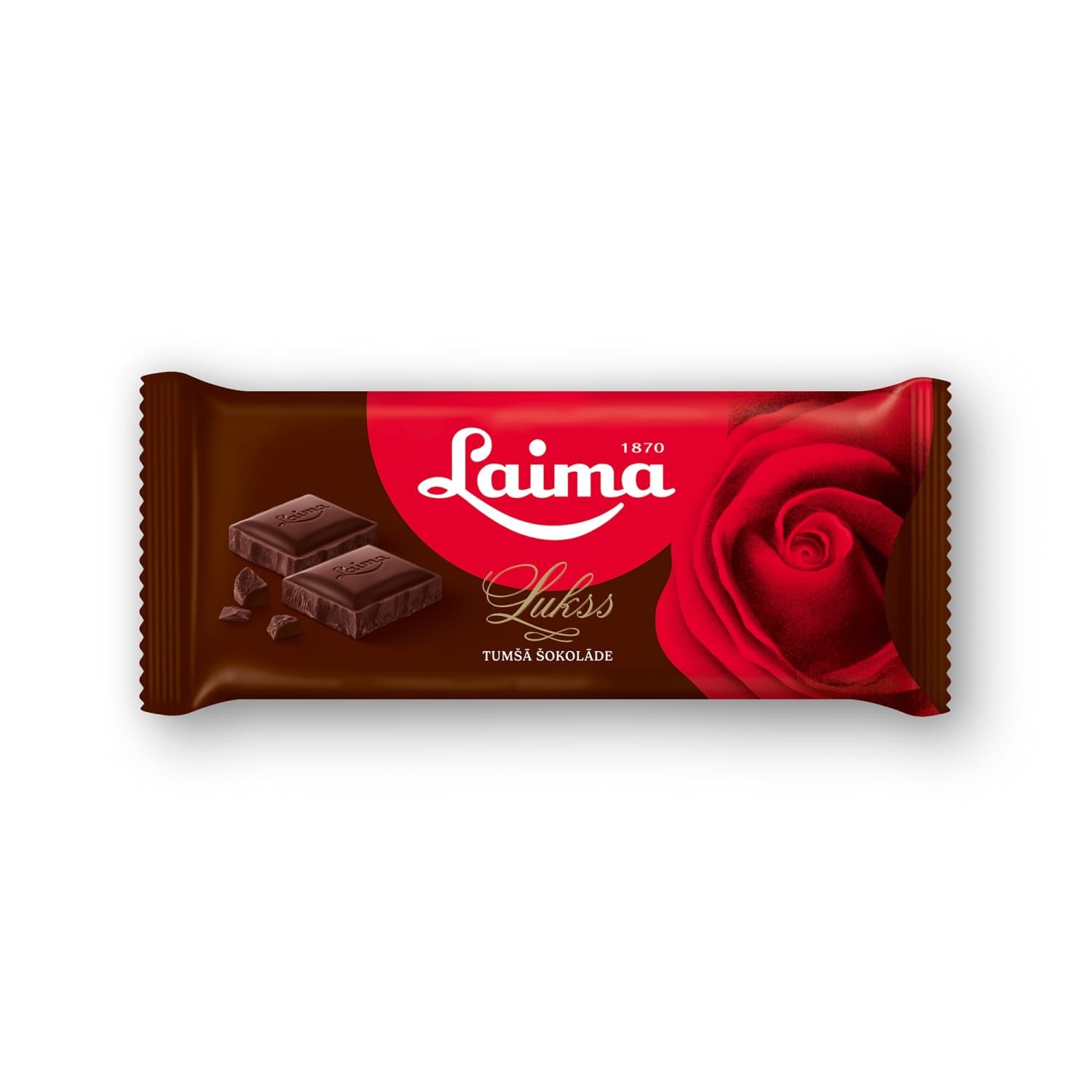 Tumšā šokolāde Lukss Roze 90g