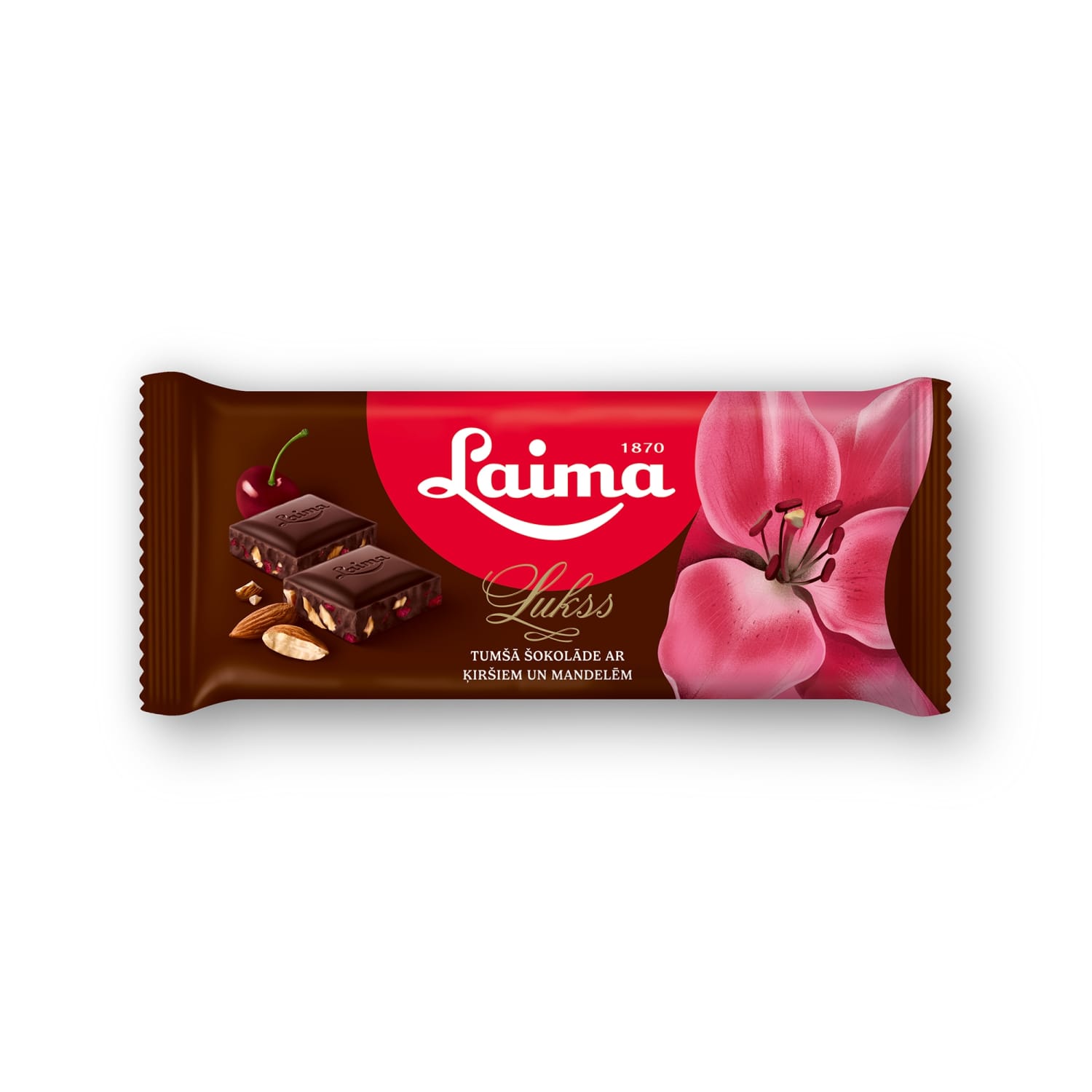 Tumšā šok.Laima Lukss ķirš., mand. 90g