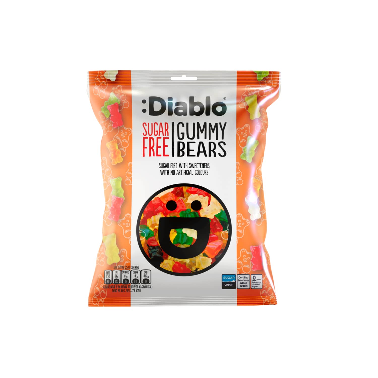 Kummikommid Diablo magusainetega 75g