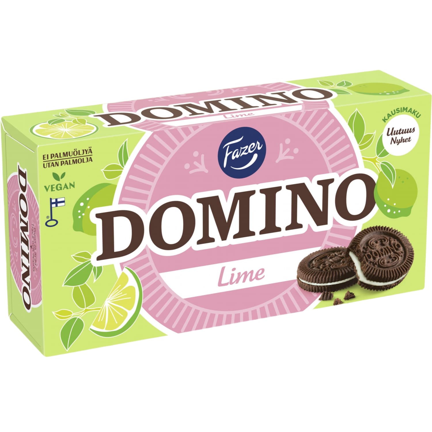 Küpsised laimimaitsel. täidisega Domino 350g