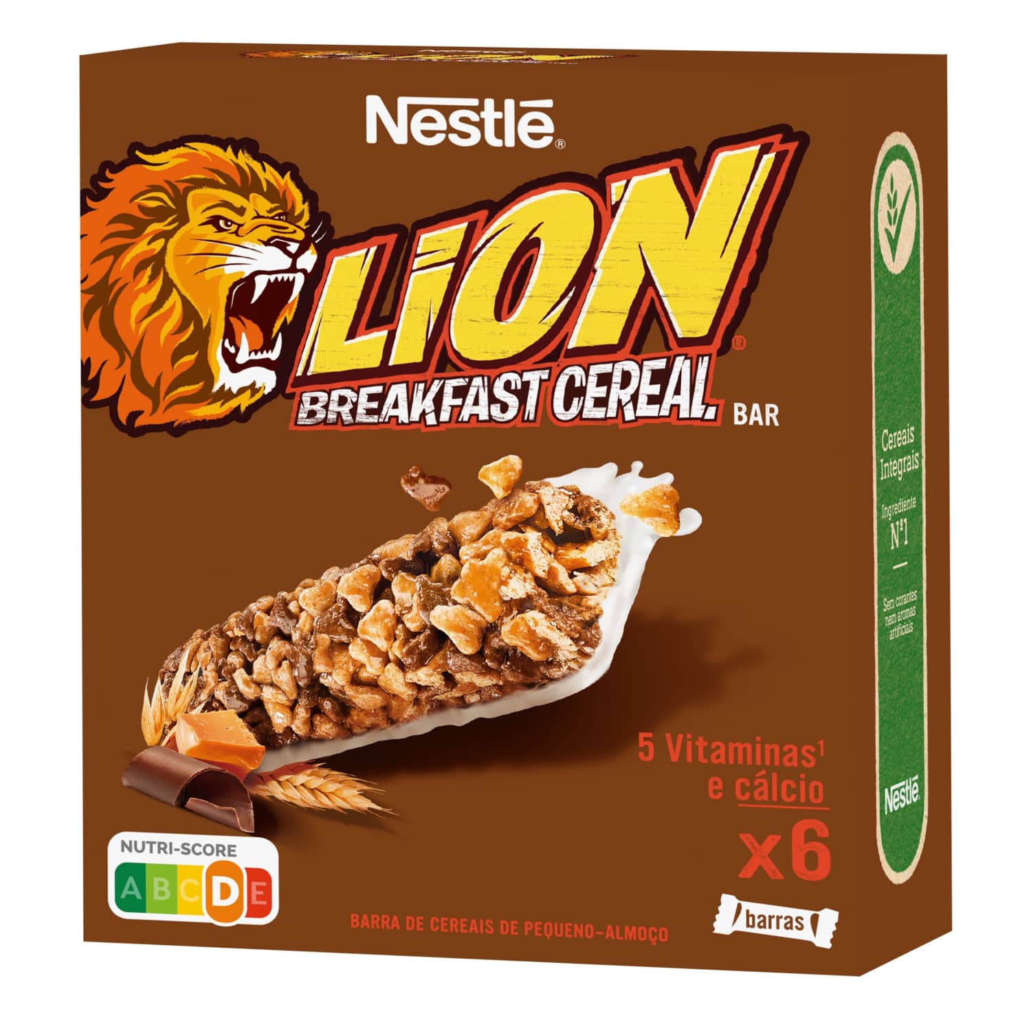 Pusryčių batonėlis NESTLE LION, 6 x 25 g