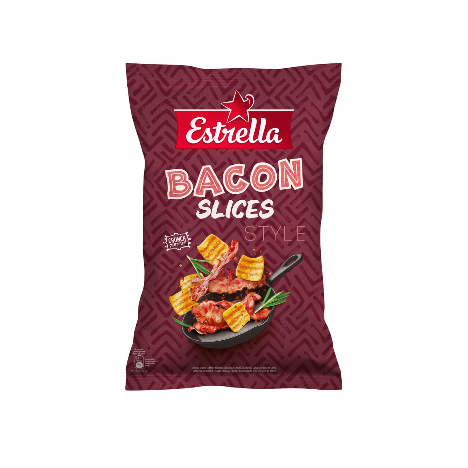 Kviešu uzkoda Estrella ar bekona garšu 110g