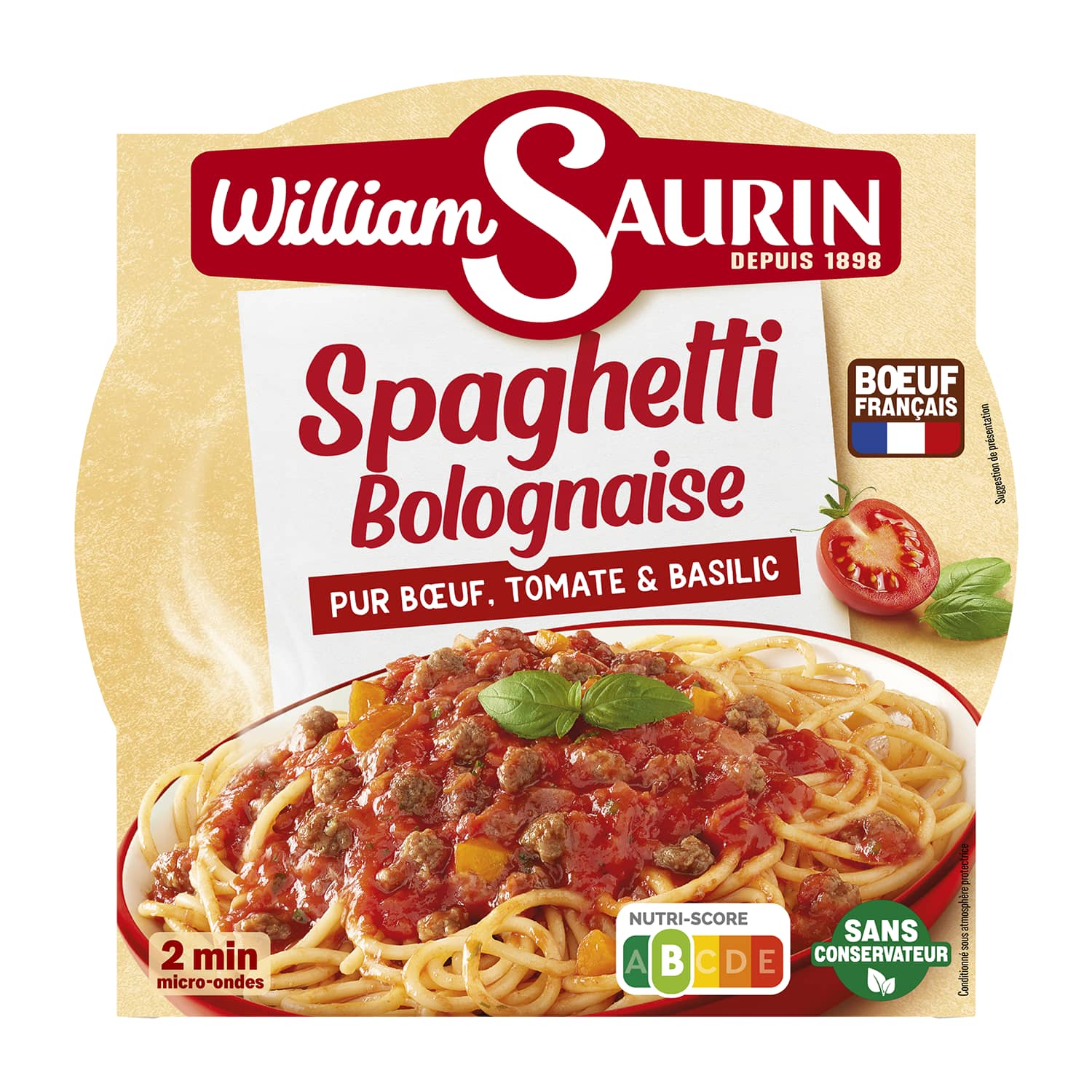 Spageti Boloņas mērcē ar liellopa gaļu 300g