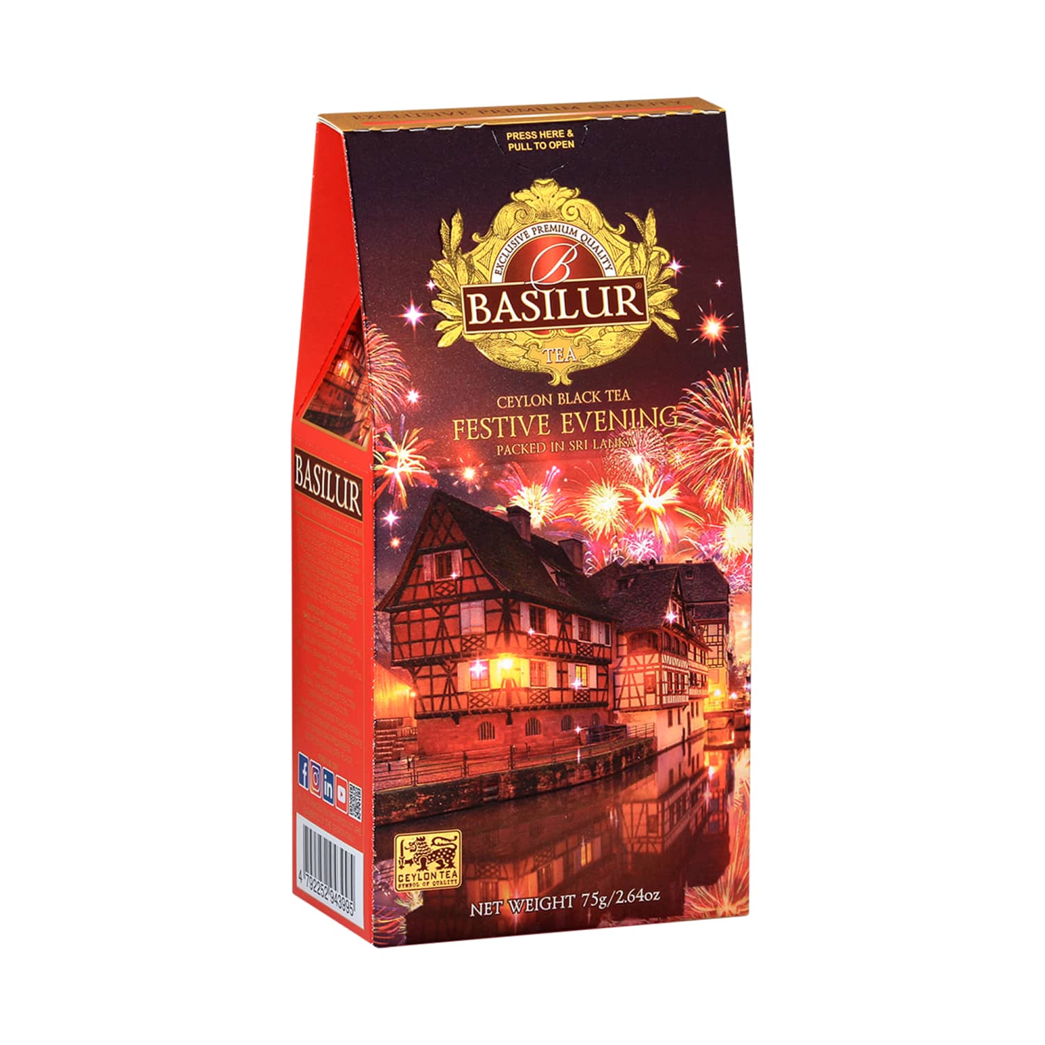 Melnā tēja Basilur Festive Evening 75g