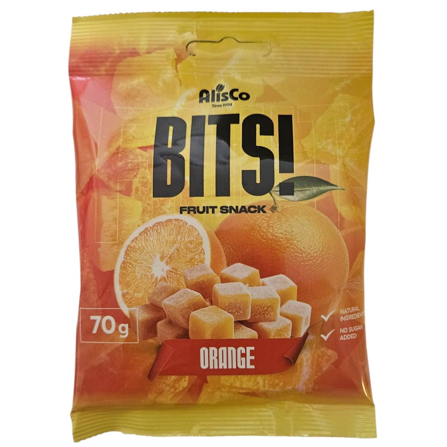 Uzkoda Bits! apelsīnu bez pievieno.cukura 70g