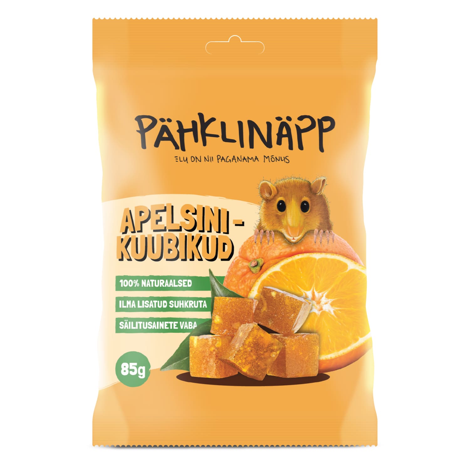 Apelsinikuubikud Pähklinäpp 85g