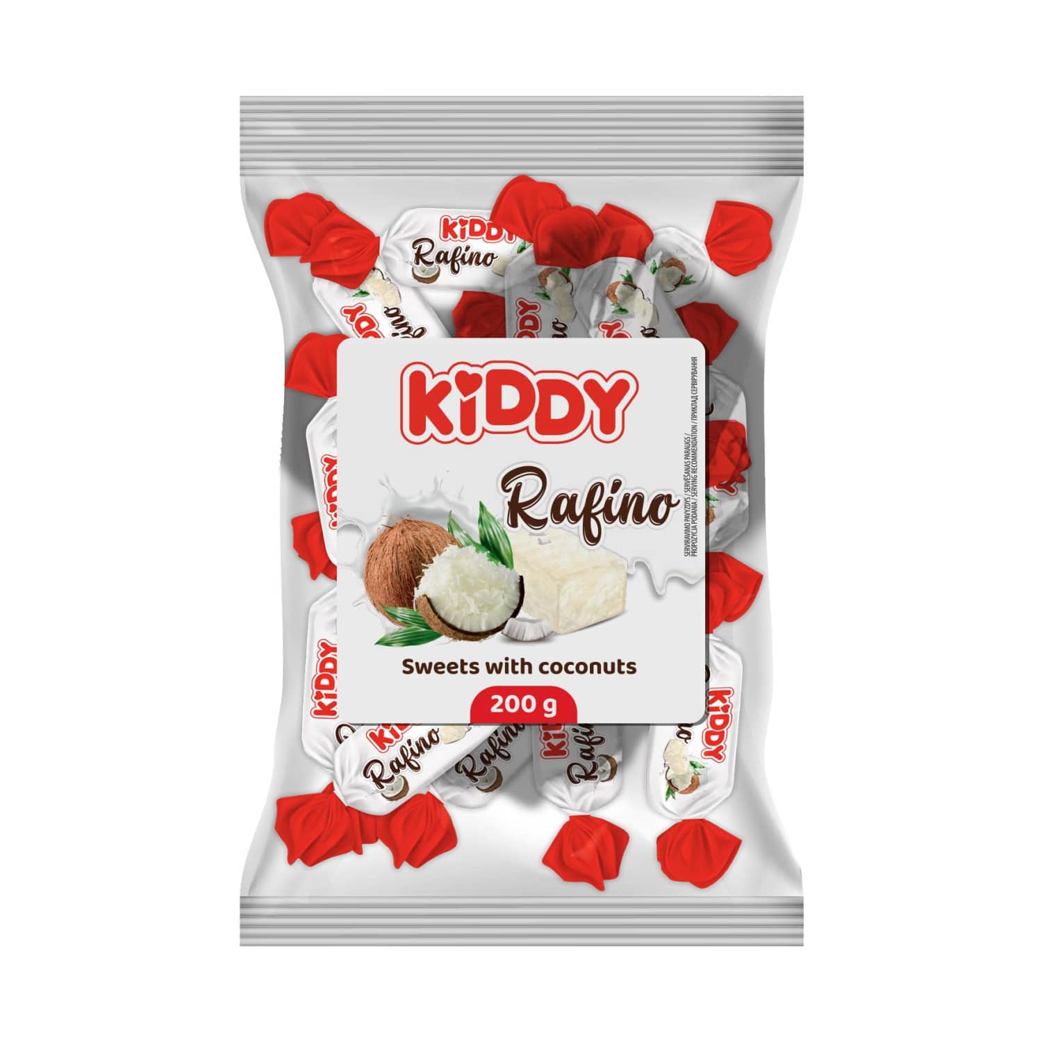 Saldainiai KIDDY RAFINO, 200 g