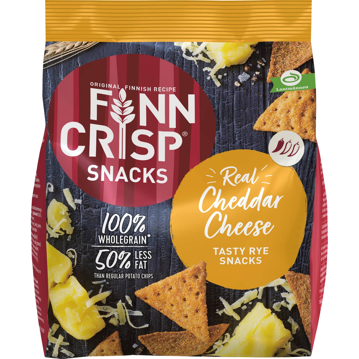 Rukkisnäkid cheddar juustu Finn Crisp 150g
