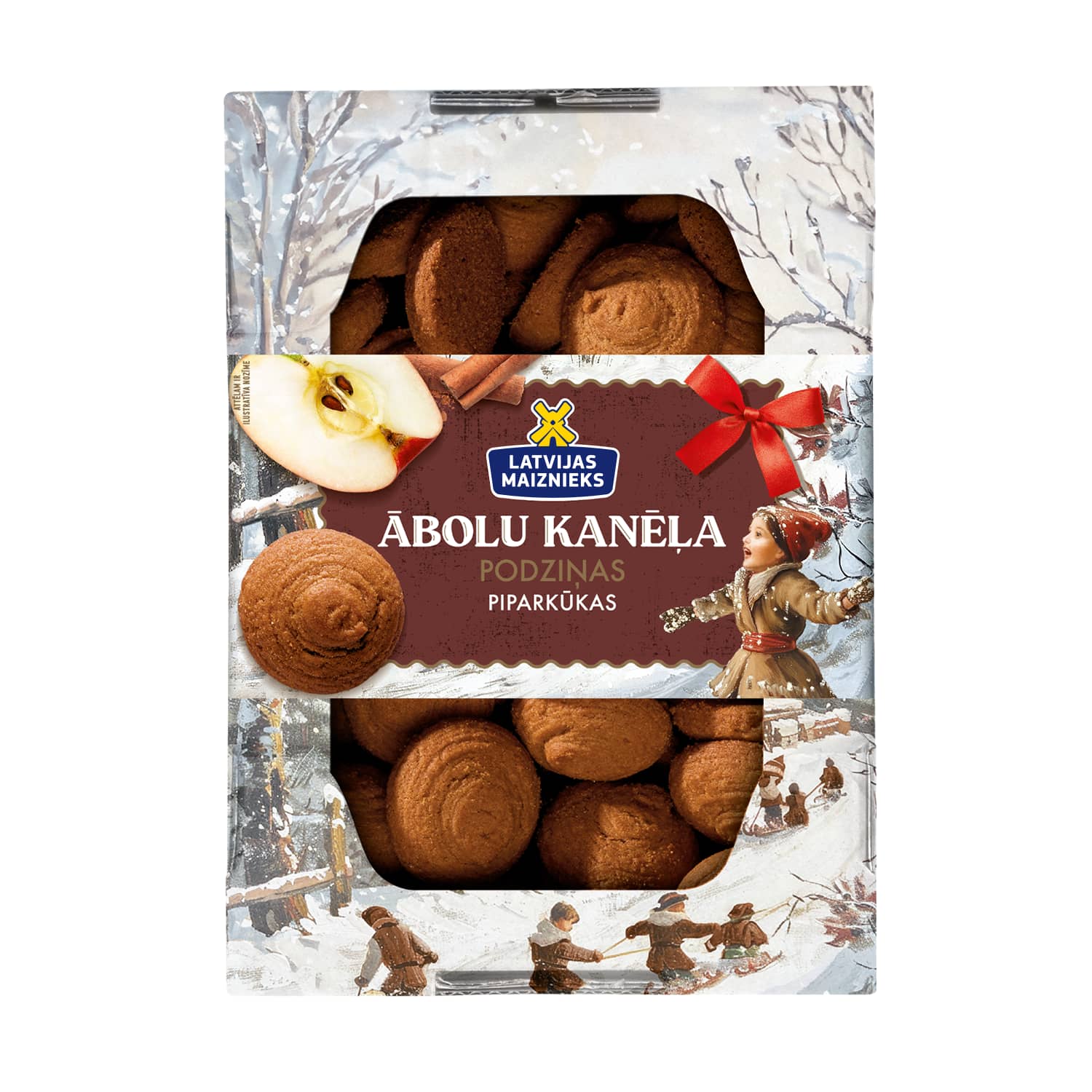 Pipark. podziņas LM ar ābolu un kanēli 280g