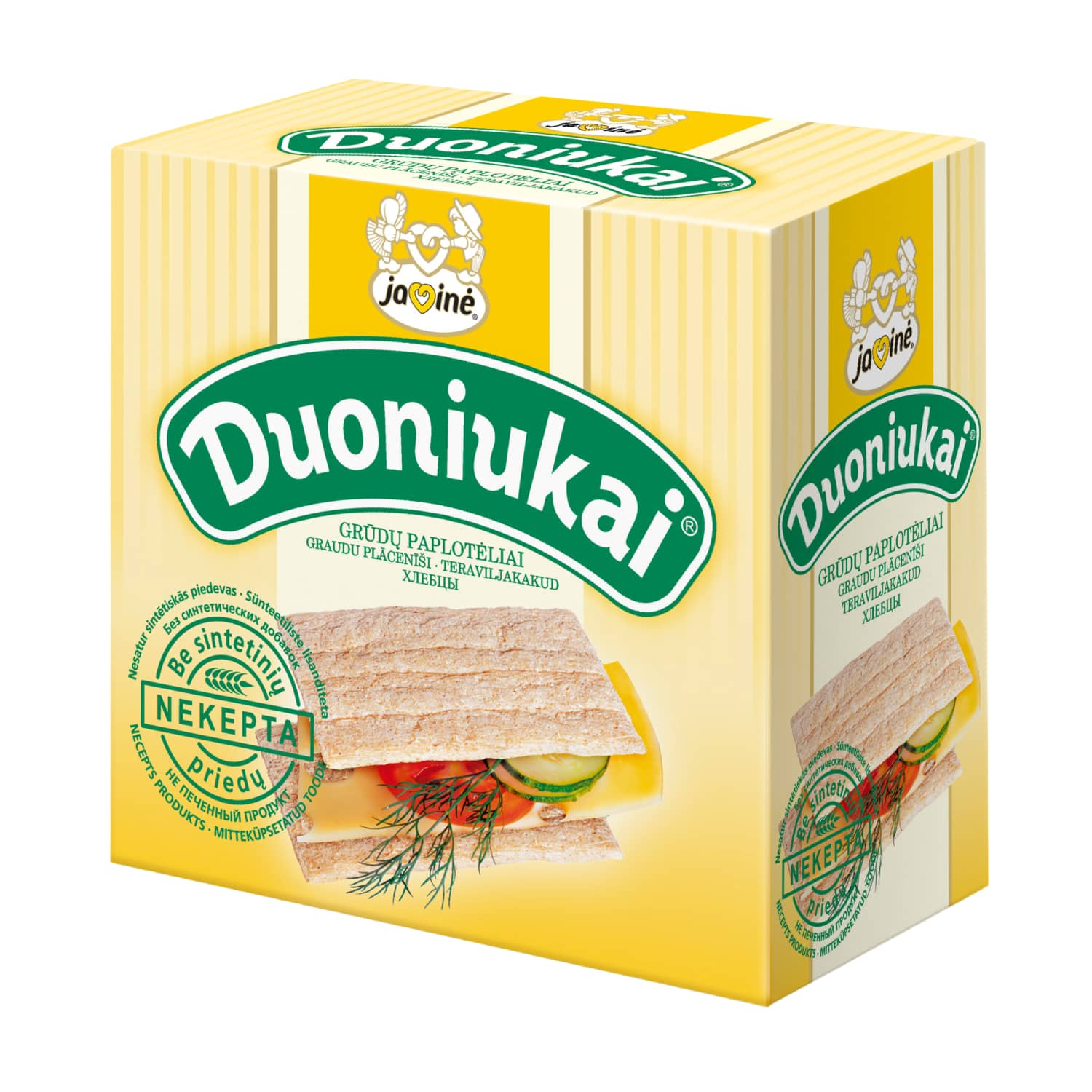 Grūdų paplotėliai DUONIUKAI JAVINĖ, 200g