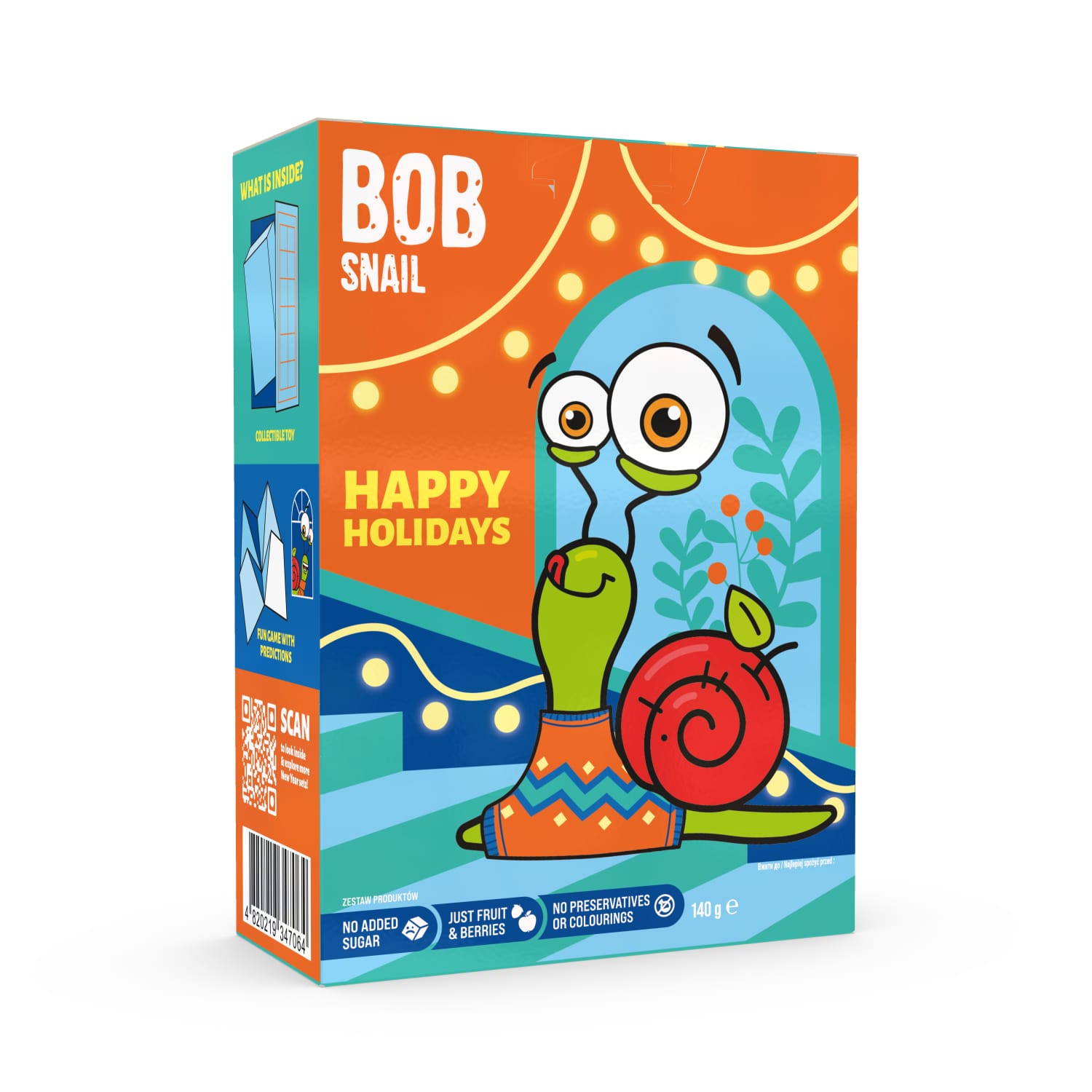 Augļu uzkodas Bob Snail Christmas 140g