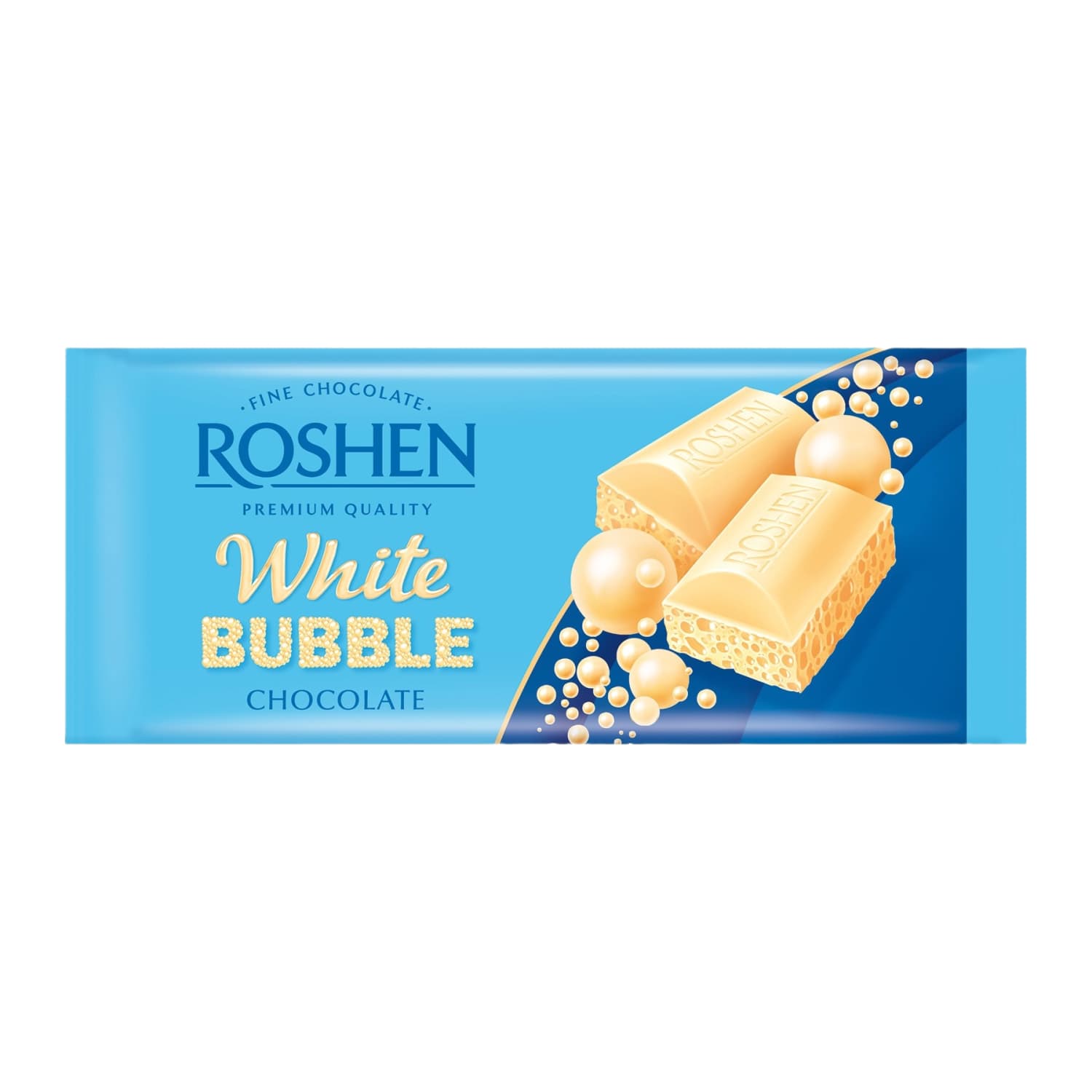 Baltas porėtas šokoladas ROSHEN, 80 g