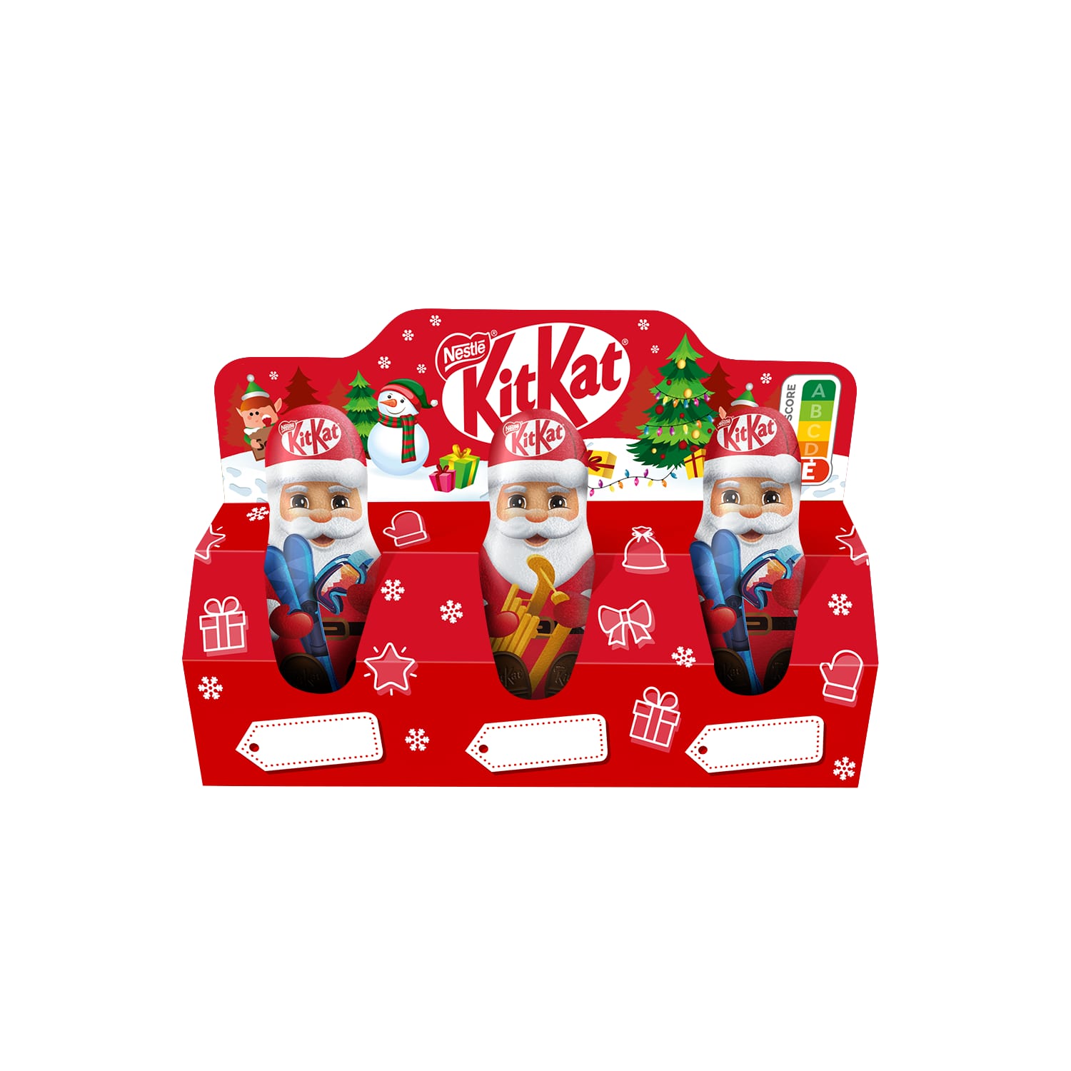 Šok. figūriņas KitKat ar kraukšķ. pārslām 51g