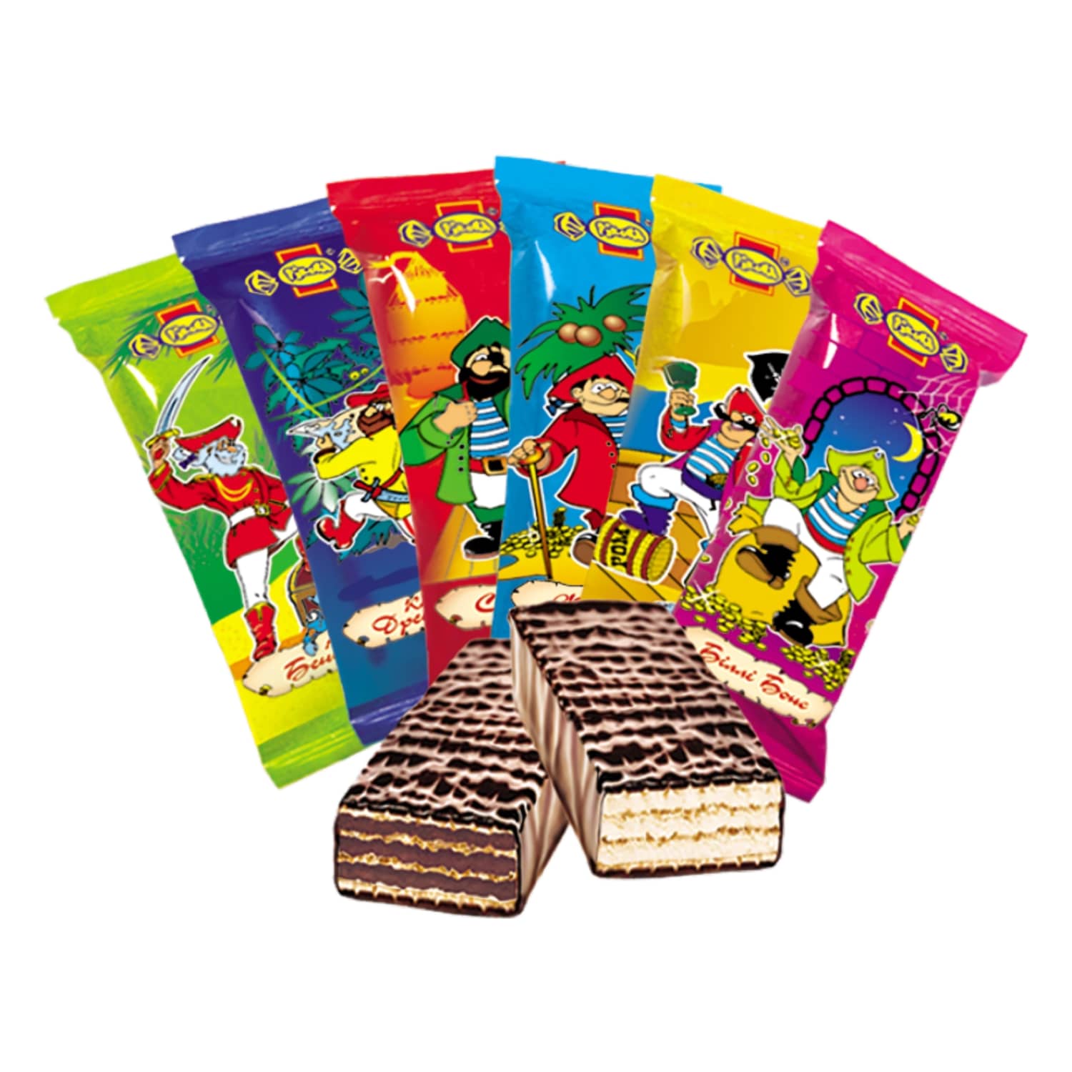 Konfektes Rikond Pirati vafeļu asorti kg