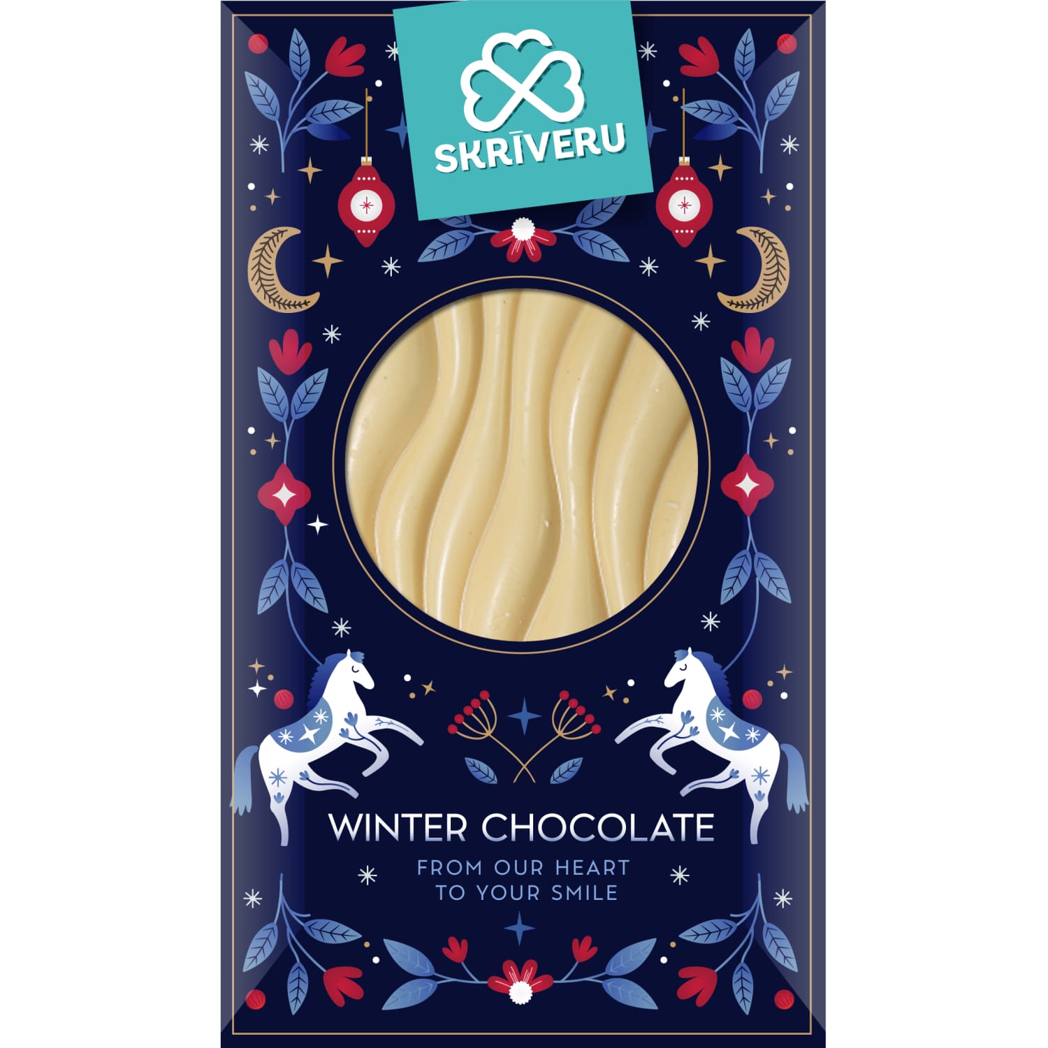 Baltā šokolāde Skrīveru ar piparkūkām 90g