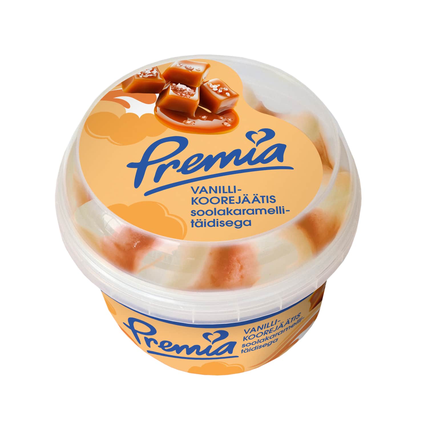 Koorejäätis soolakaramellit. Premia 250g/0,5l