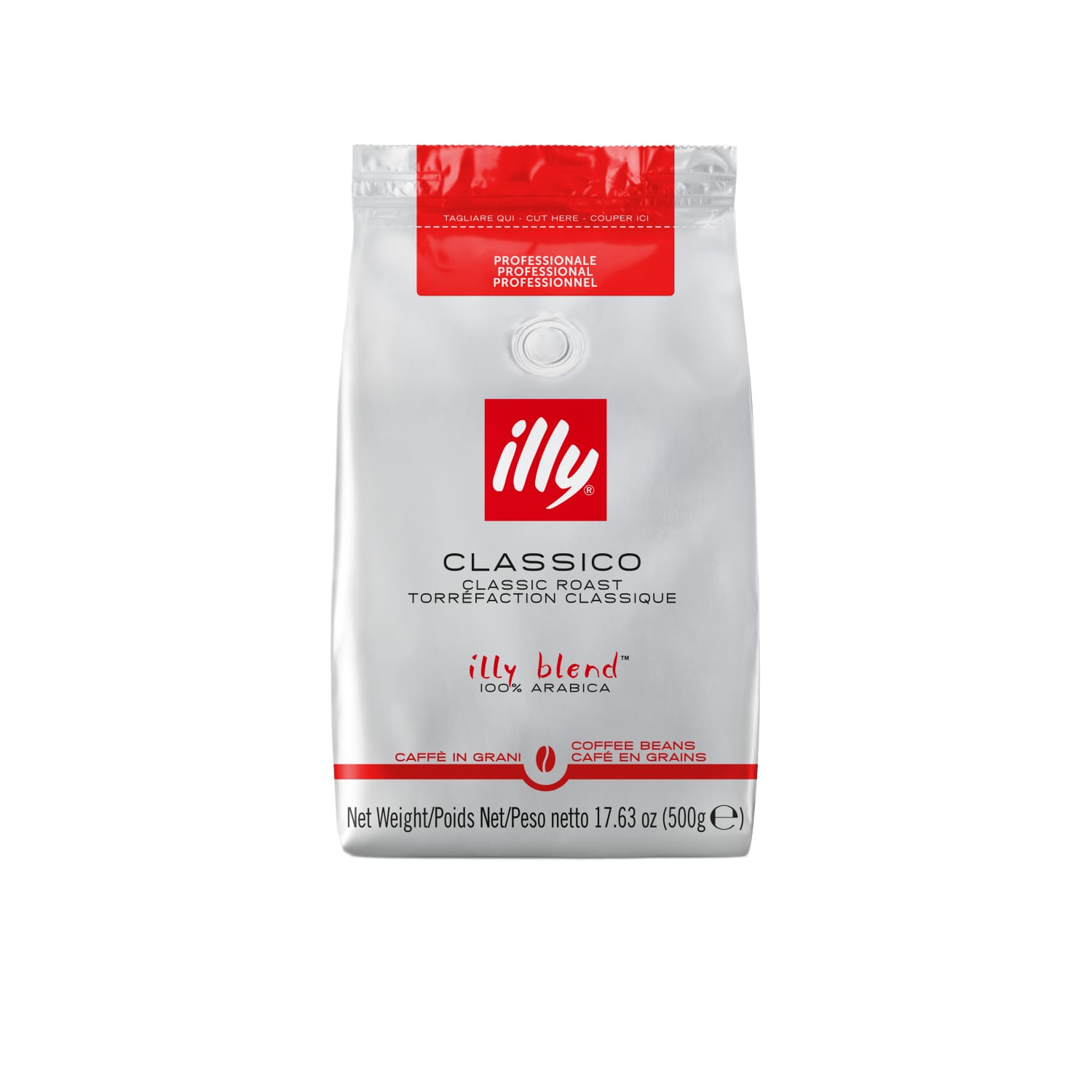 Kafijas pupiņas Illy vidēji grauzdētas 500g