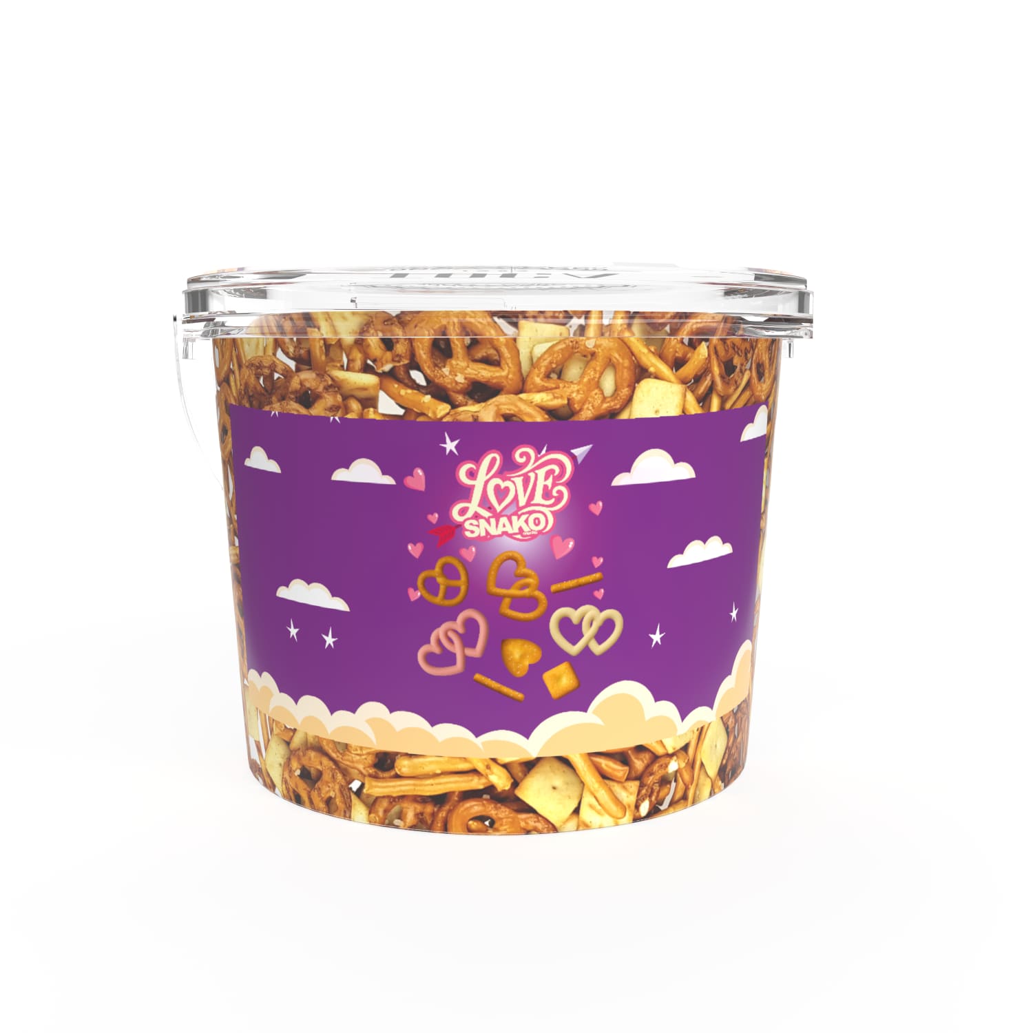 Užkandžių rinkinys SNACKO VALENTINES, 500 g