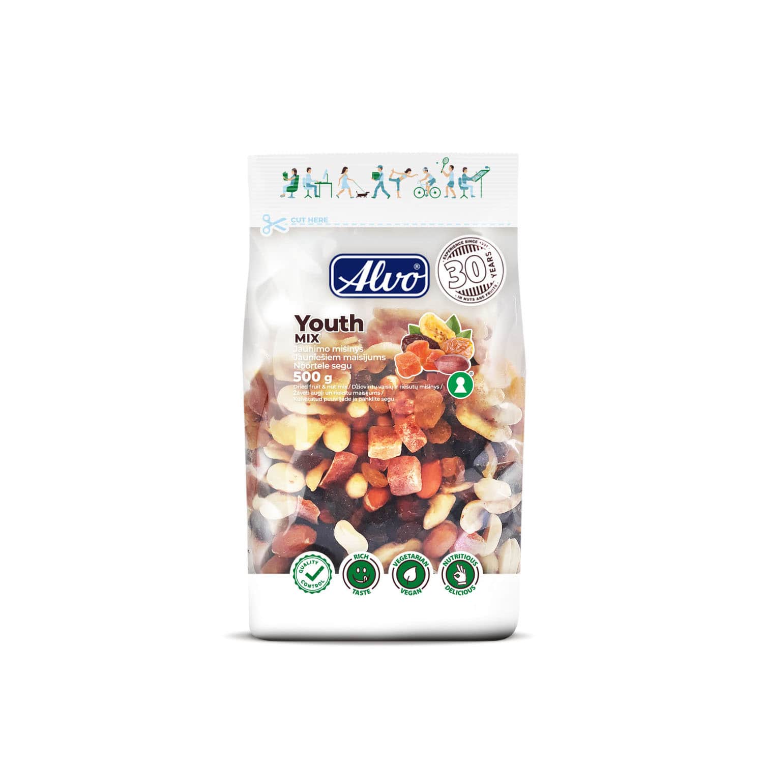 Riekstu maisījums Alvo Jaunības 500g