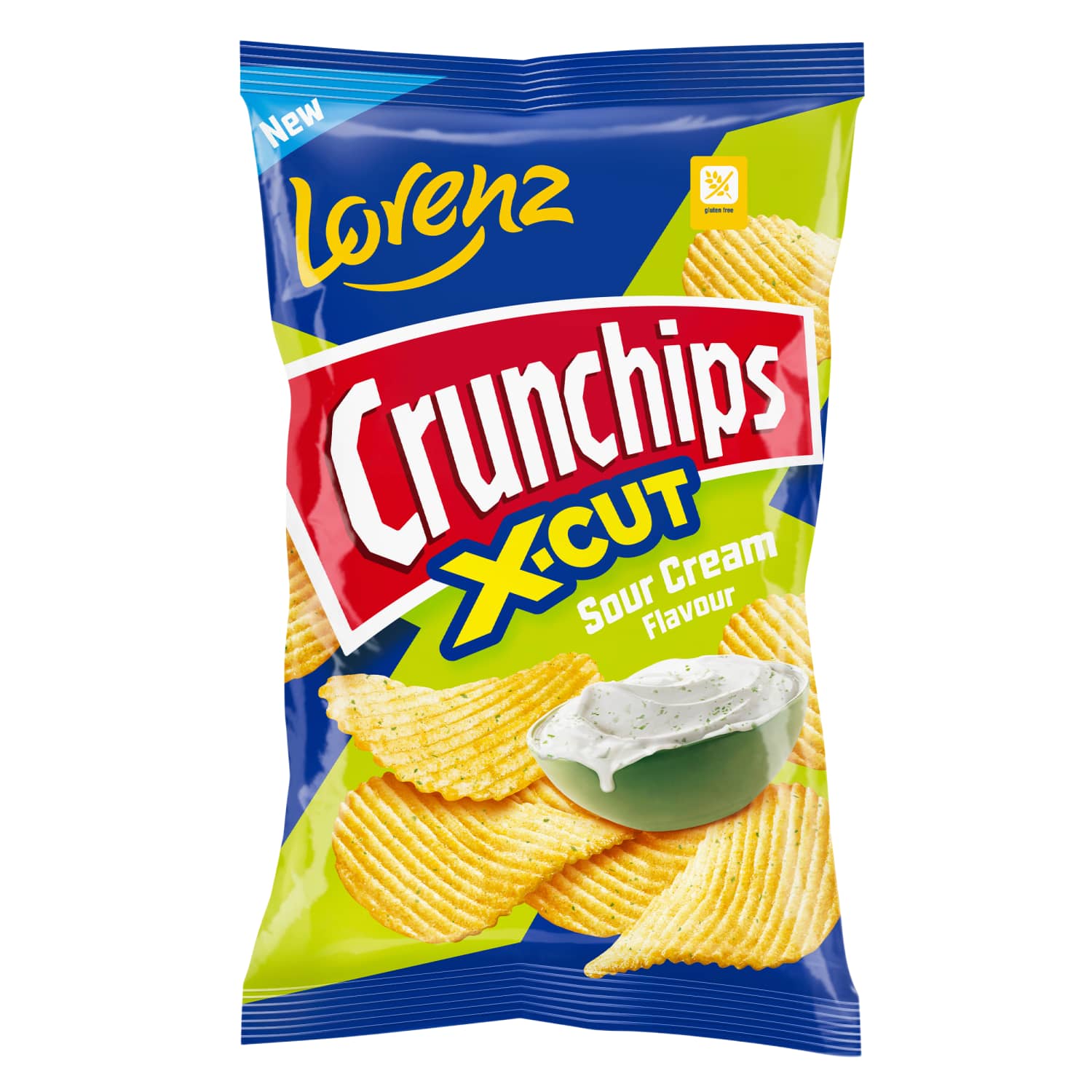 Traškučiai CRUNCHIPS X-CUT griet. sk., 130 g