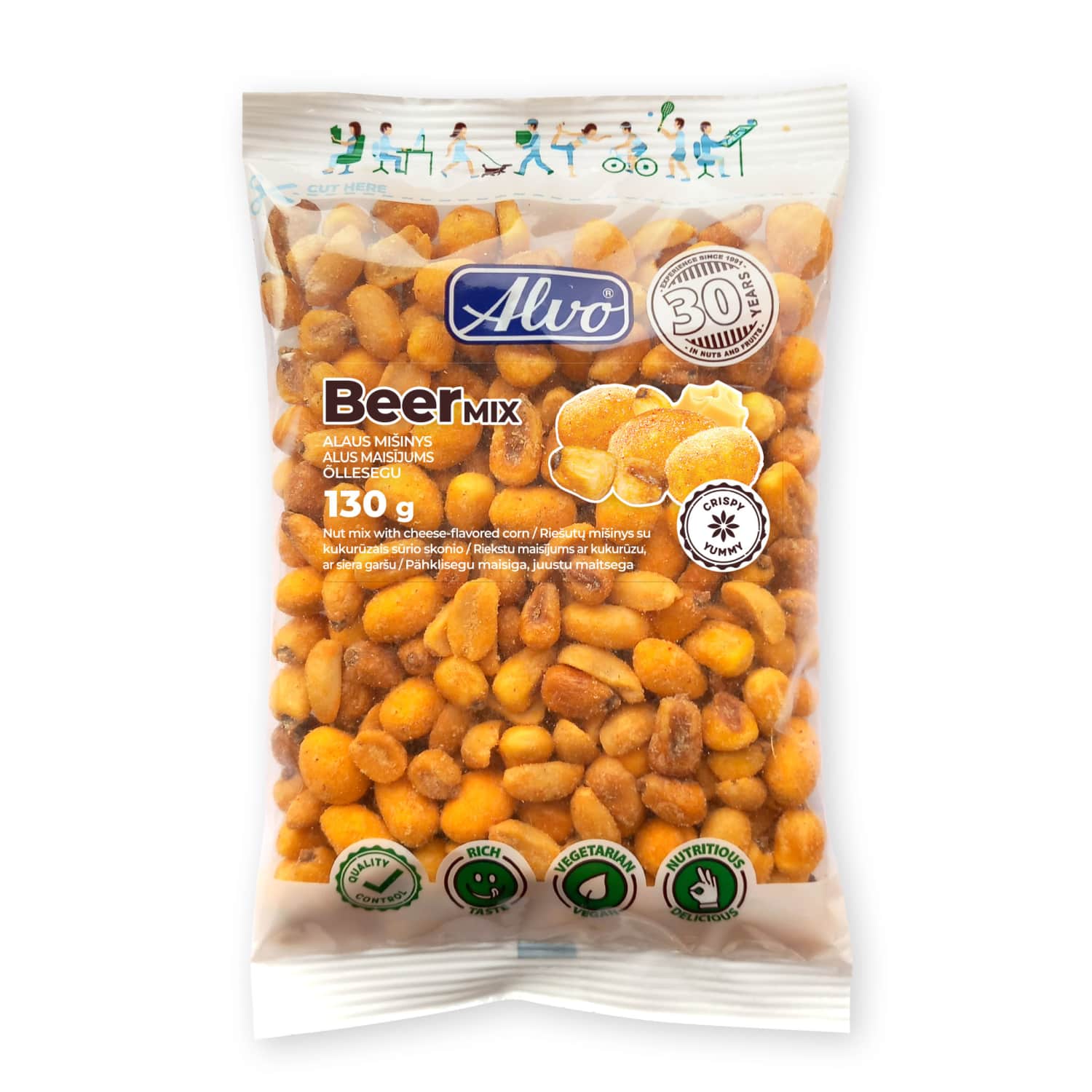 Riek.mai.Alvo Beer mix kukur.,sier.garša 130g
