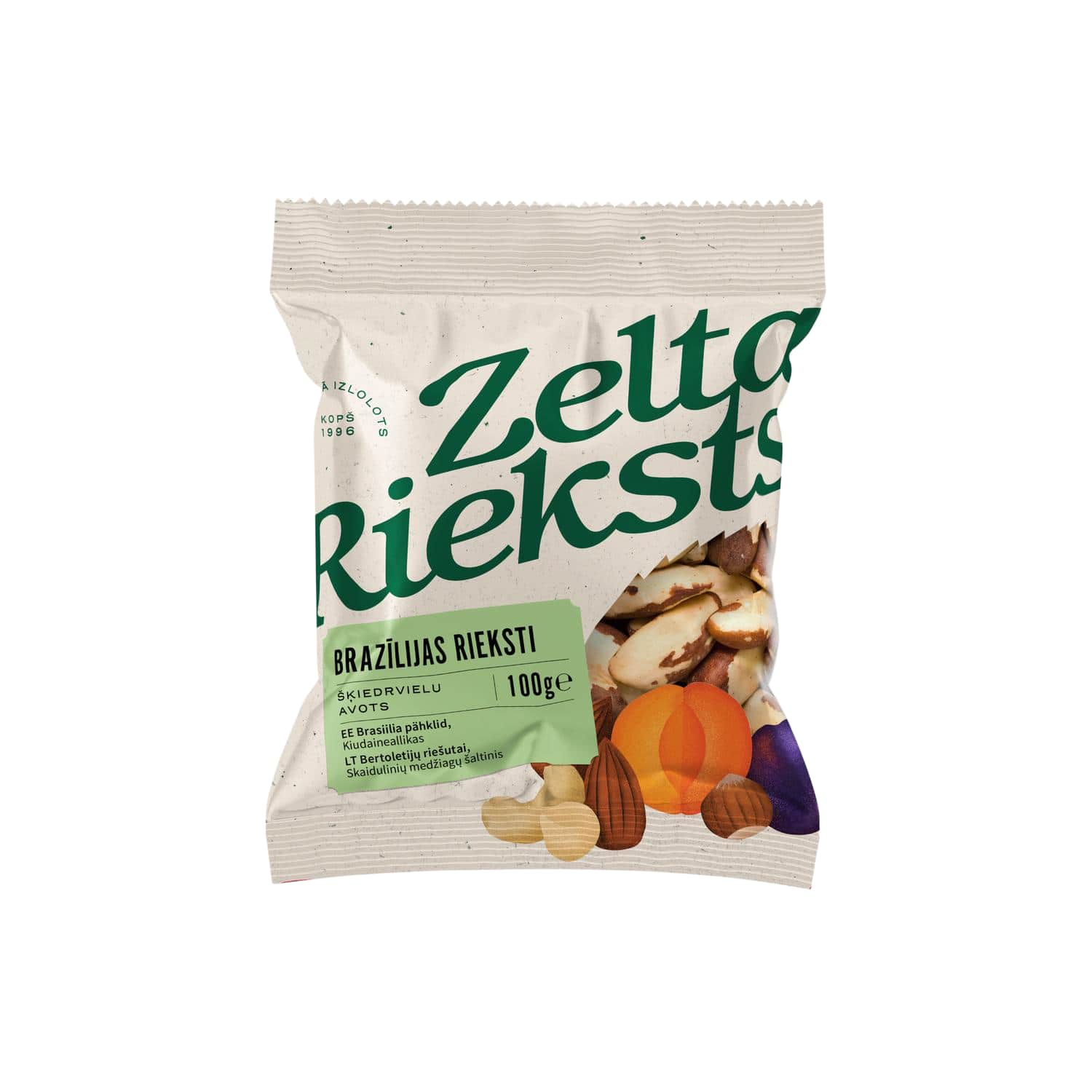 Braziliški riešutai ZELTA RIEKSTS, 100 g