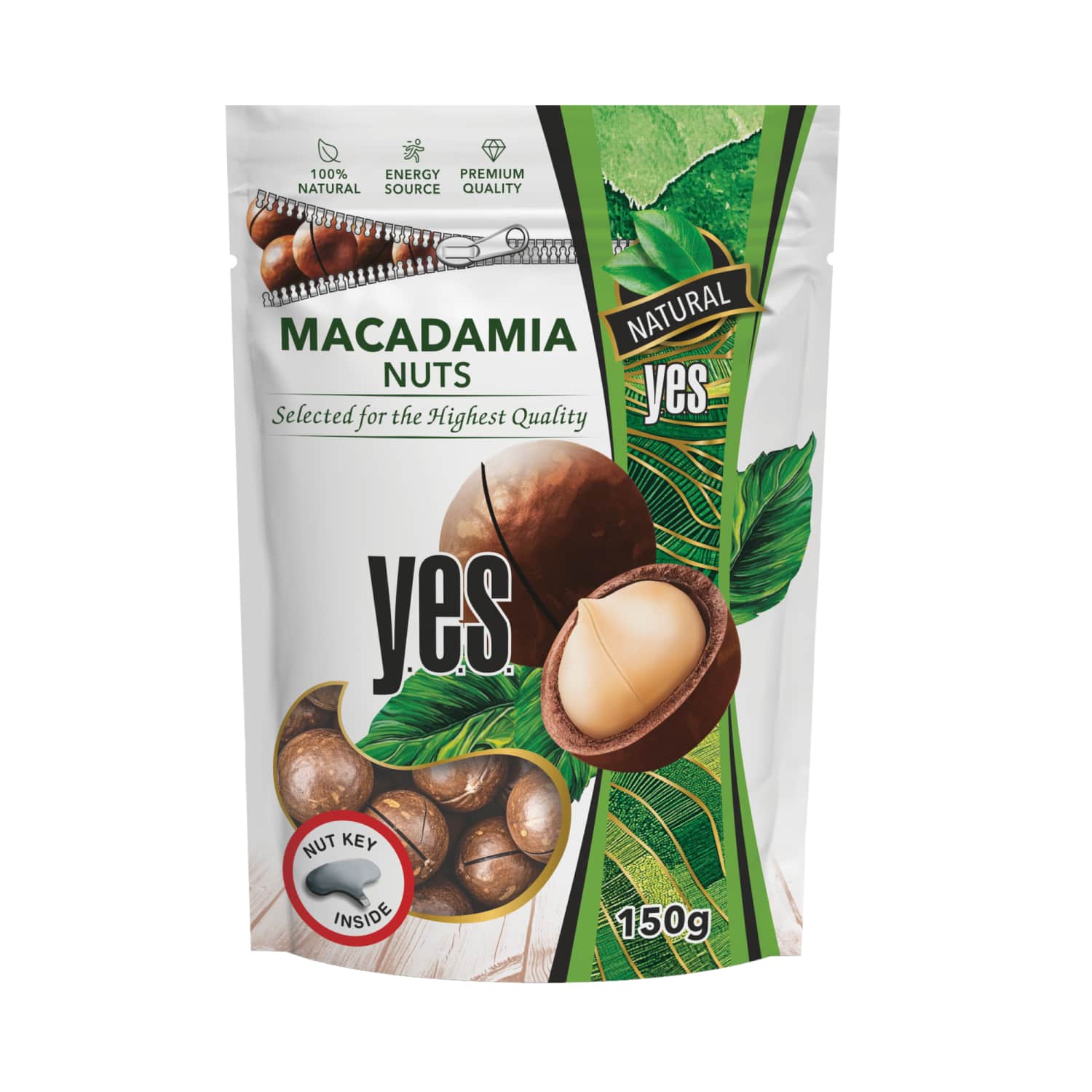 Makadaamiapähklid naturaalsed Yes 150g