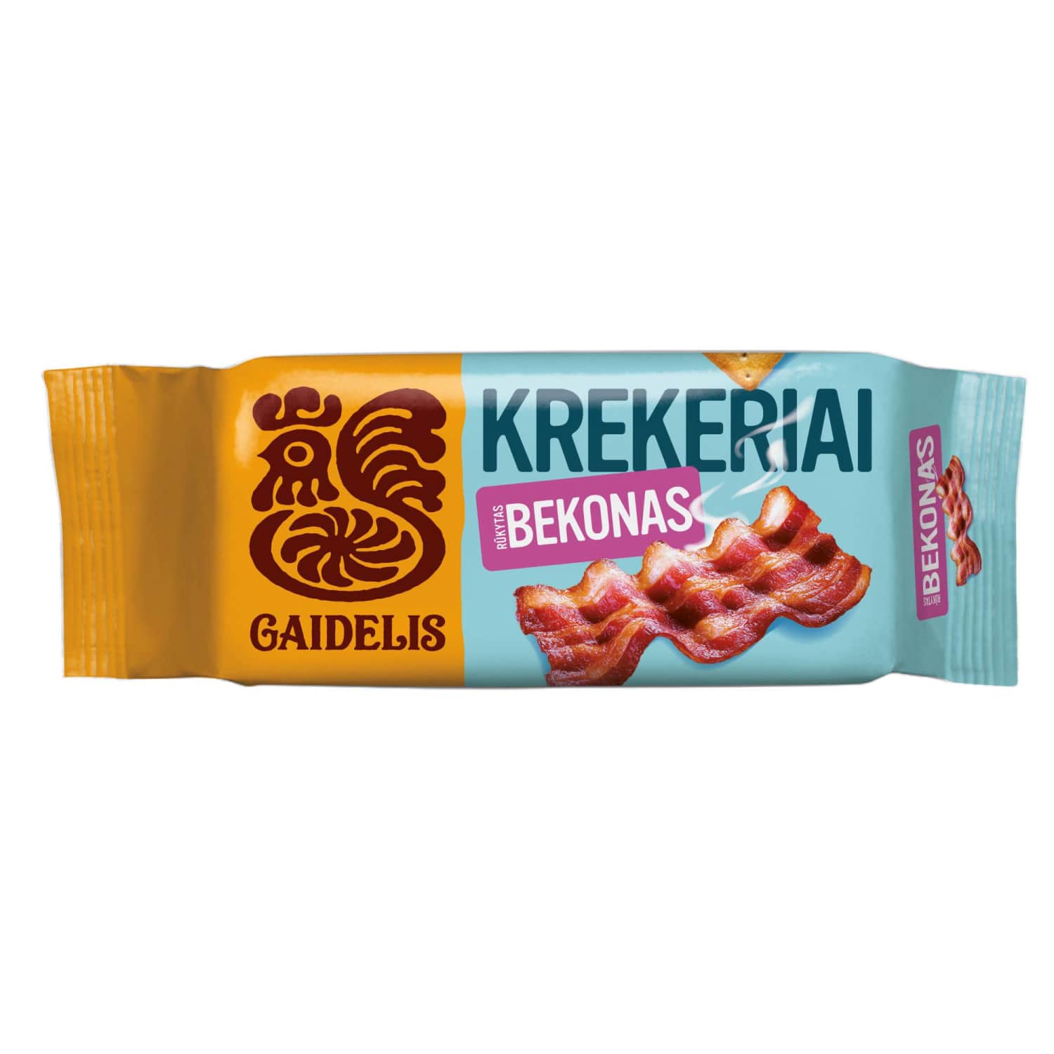 Krekeriai GAIDELIS RŪKYTAS BEKONAS, 72 g