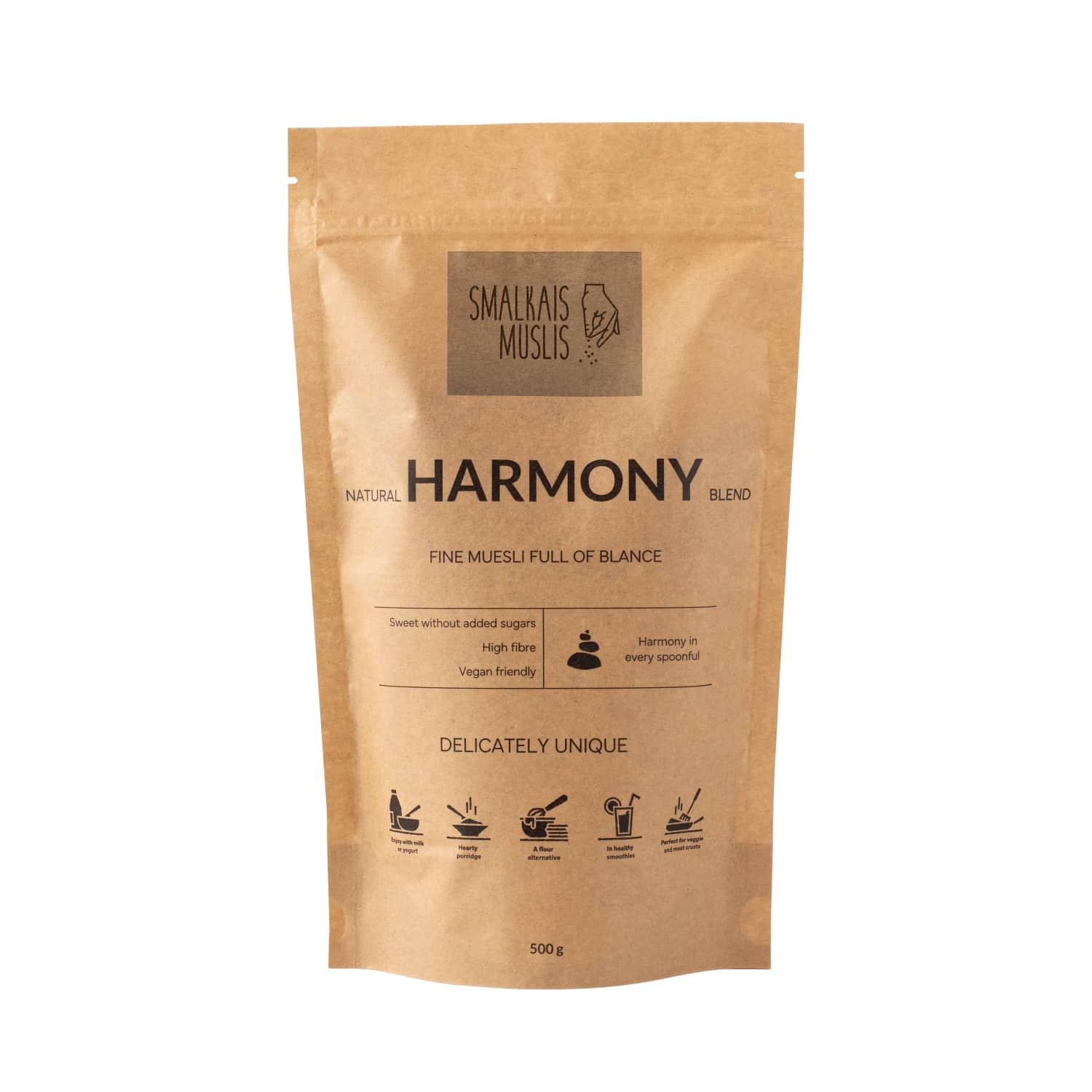 Musli Smalkais Muslis harmonijas maisīj. 500g